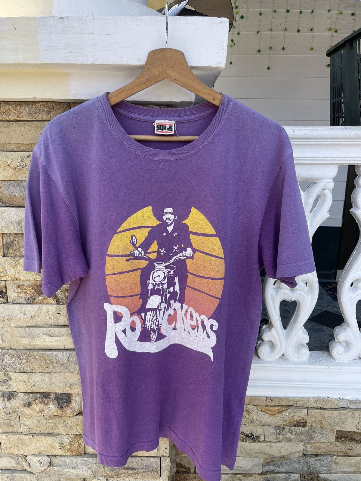 Last Drop🔥Rare🔥FADED AFRO ROCKERS Thrashed Tee