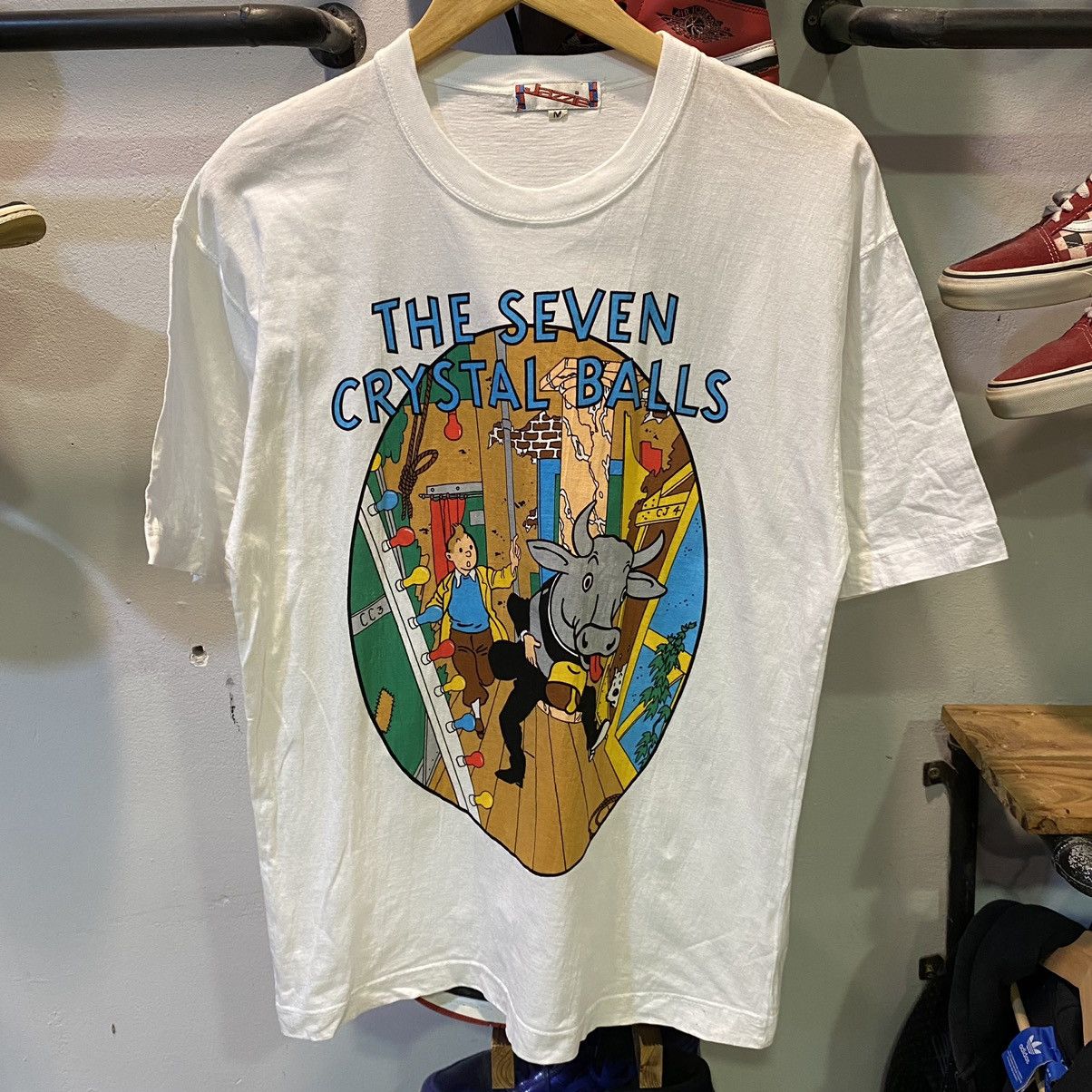 Cartoon Network × Vintage VINTAGE‼️Cartoon Tintin “The Seven Crystal Balls” Tee Size US M / EU 48-50 / 2 - 1 Thumbnail