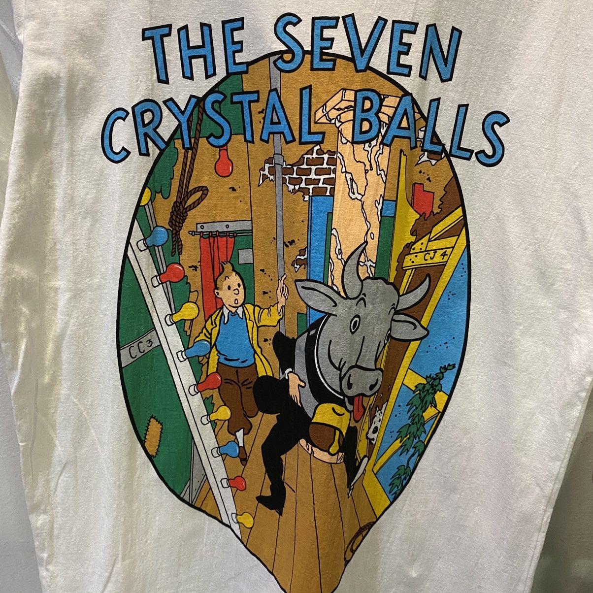 Cartoon Network × Vintage VINTAGE‼️Cartoon Tintin “The Seven Crystal Balls” Tee Size US M / EU 48-50 / 2 - 3 Thumbnail