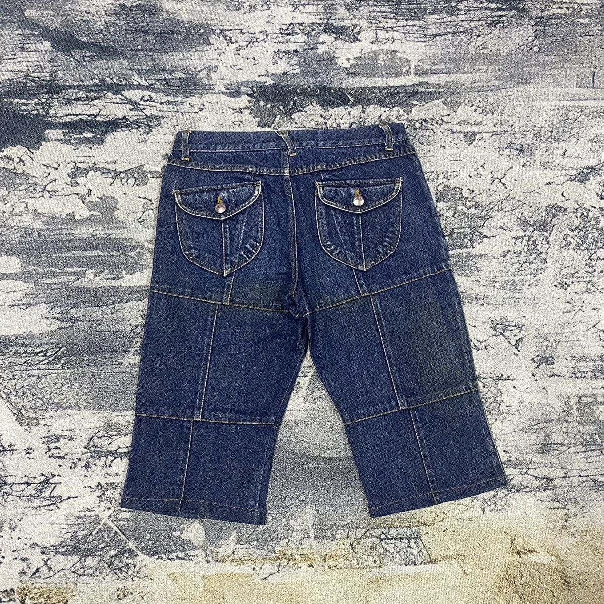 Designer × Katharine Hamnett London Vintage Katharine Hamnett London Checkered Plaid Denim Short Size 28" / US 6 / IT 42 - 7 Thumbnail