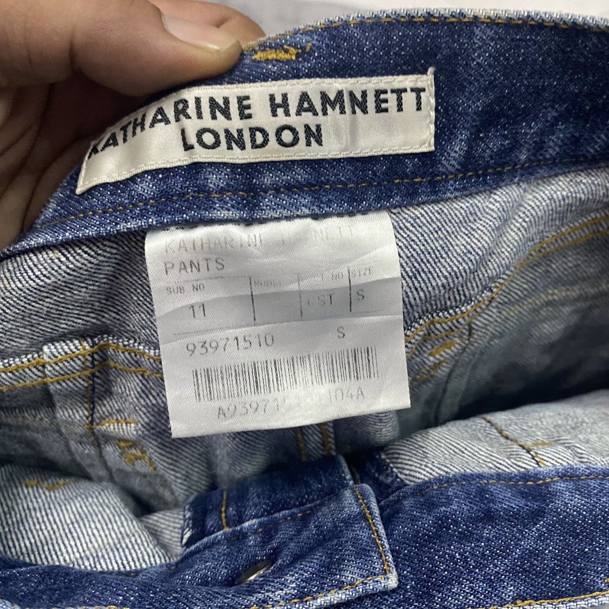Designer × Katharine Hamnett London Vintage Katharine Hamnett London Checkered Plaid Denim Short Size 28" / US 6 / IT 42 - 5 Thumbnail