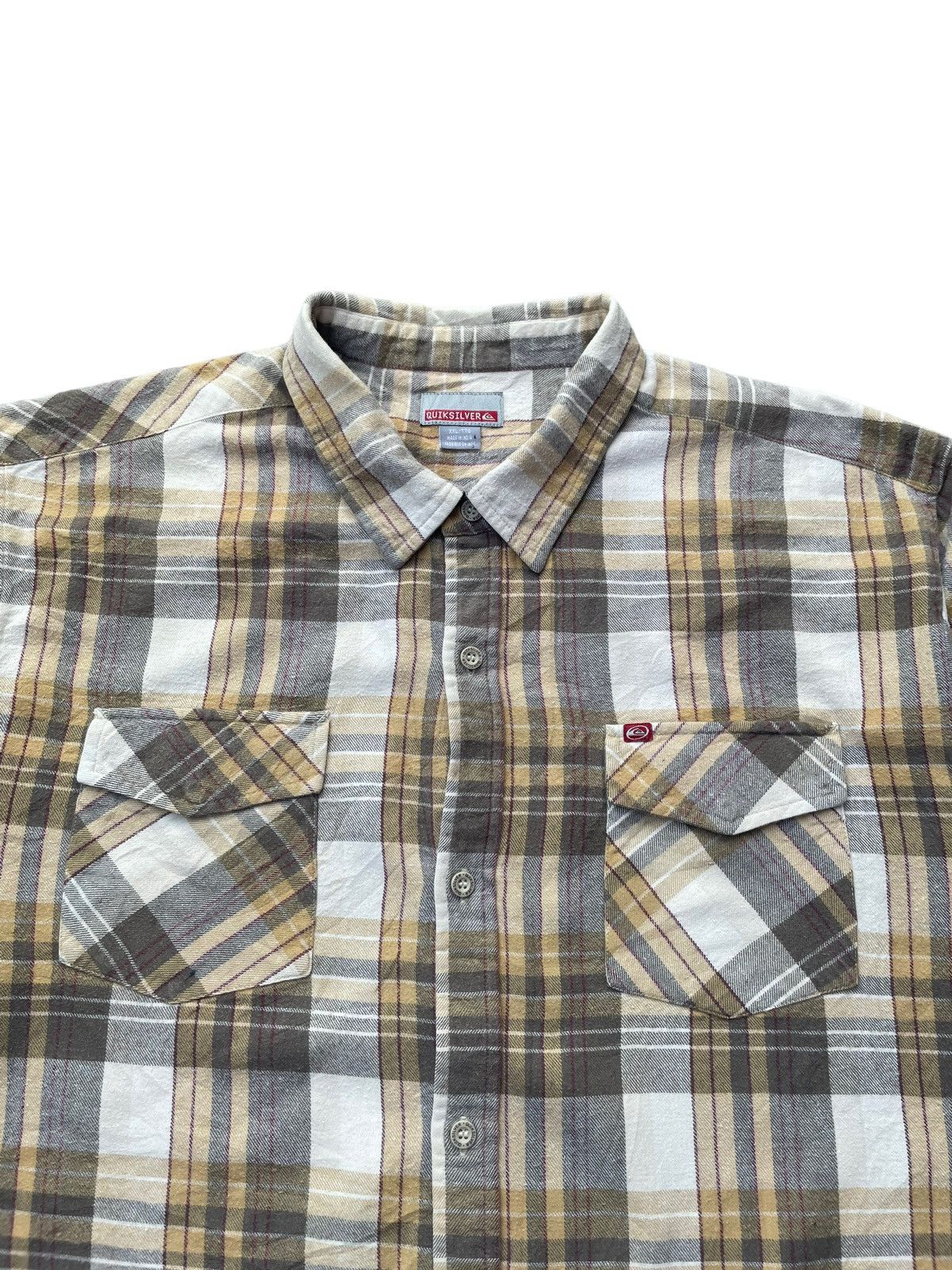 Quiksilver Vintage Quiksilver Flannel Shirt Size US XXL / EU 58 / 5 - 5 Thumbnail