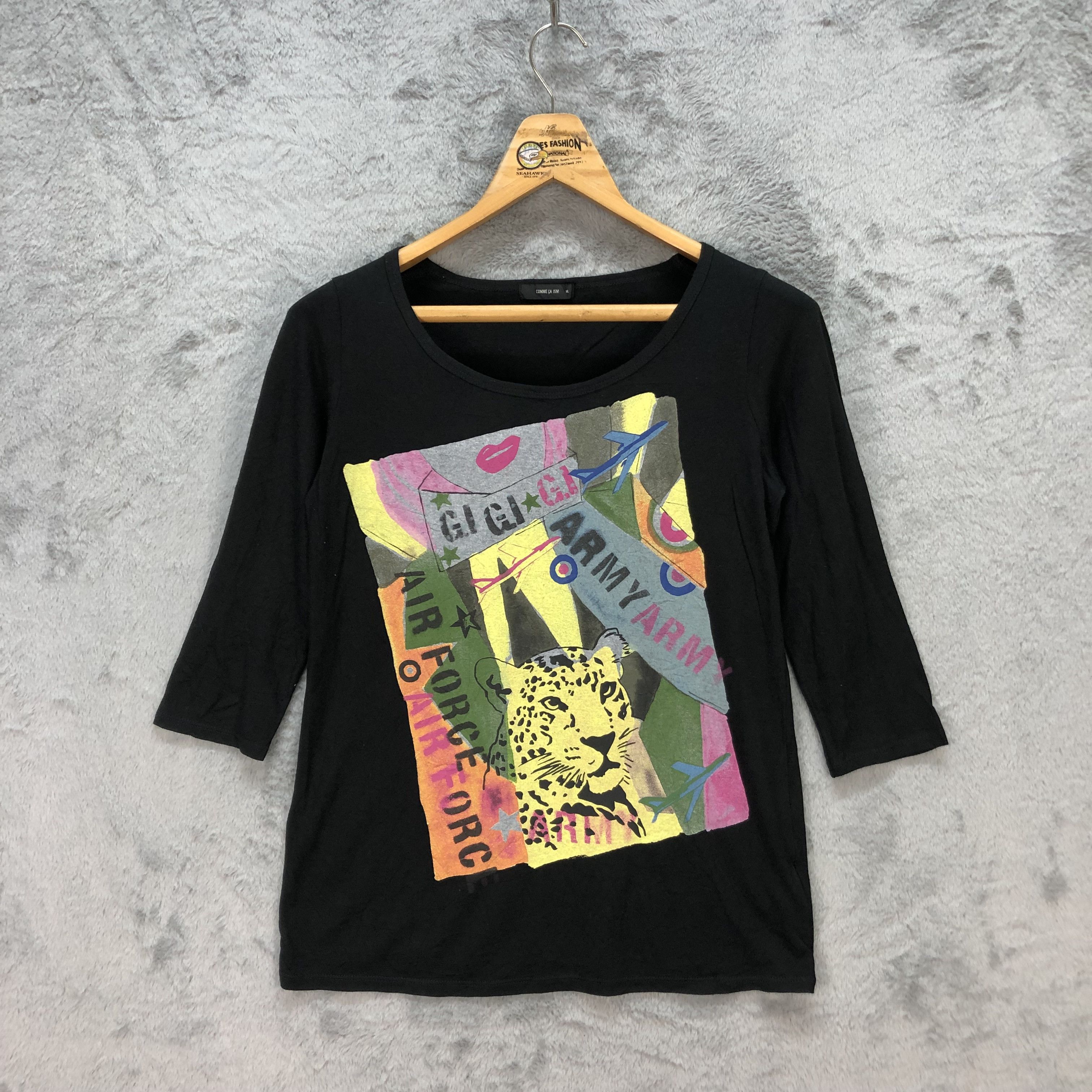 トップス archive comme ca ism grunge long sleeve COMME des GARCONS EDITED Patchwork Long Sleeve T Shirt Size