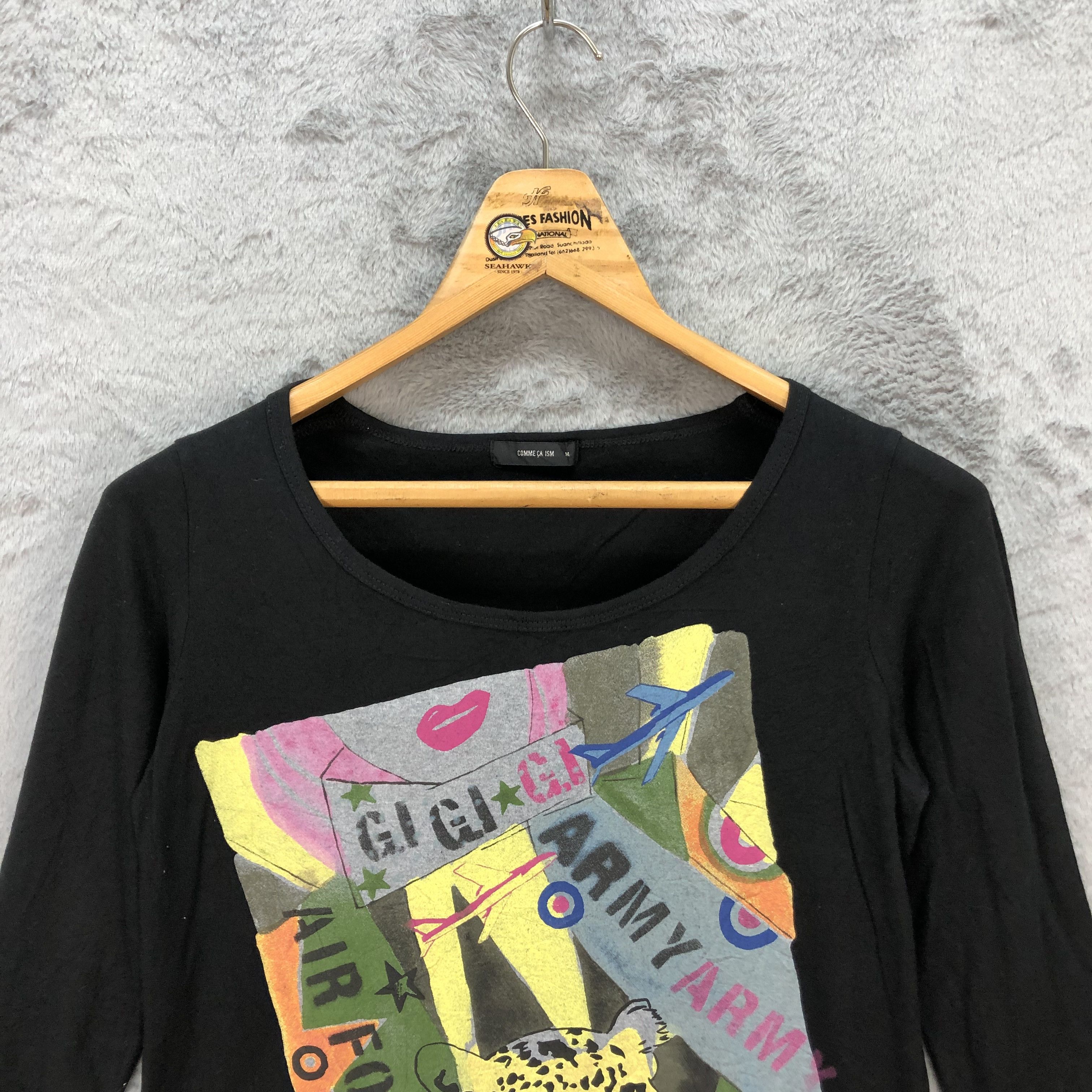 Comme Ca Ism Comme Ca Ism G.I Army Air Force Quarter Sleeve Tee #5711-203 Size M / US 6-8 / IT 42-44 - 2 Thumbnail