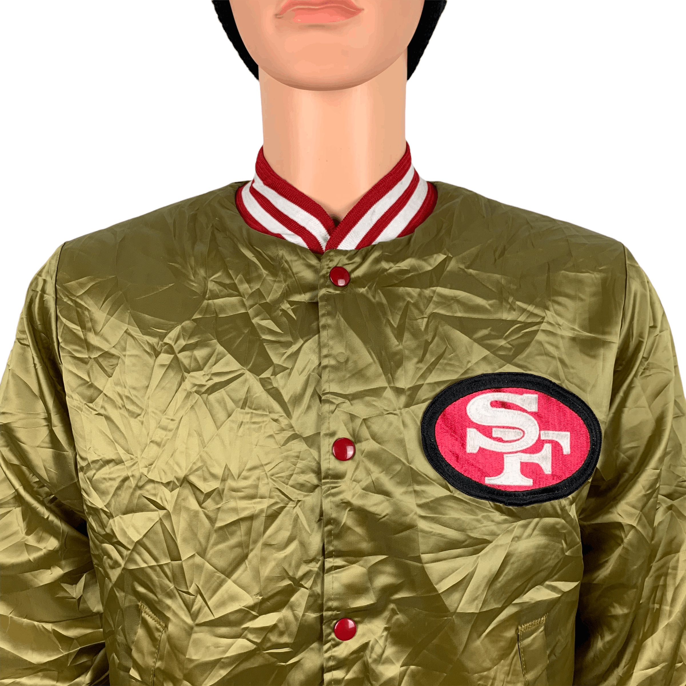 NFL Vintage SF Satin Coach Jacket #3613-55 Size US S / EU 44-46 / 1 - 3 Thumbnail