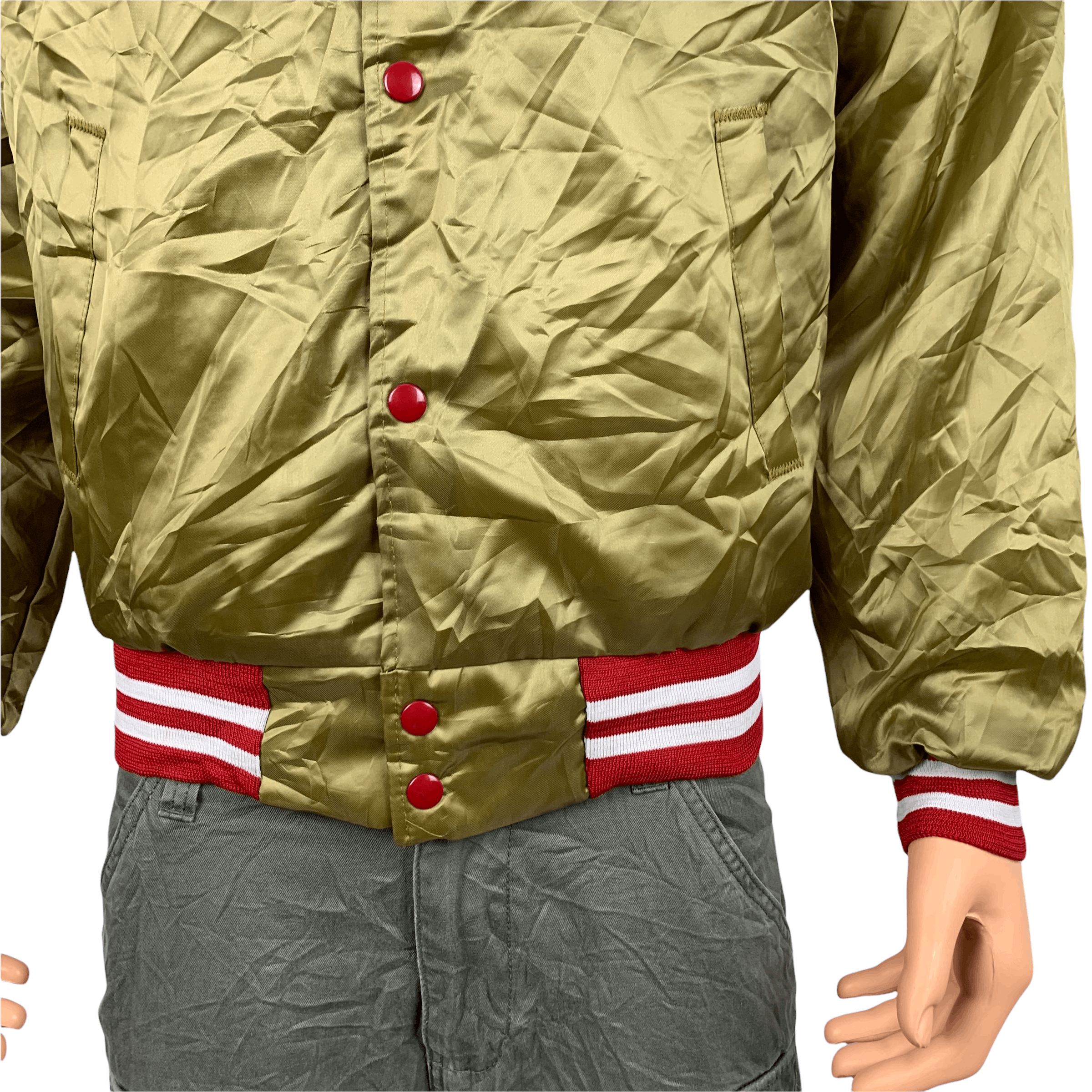 NFL Vintage SF Satin Coach Jacket #3613-55 Size US S / EU 44-46 / 1 - 5 Thumbnail
