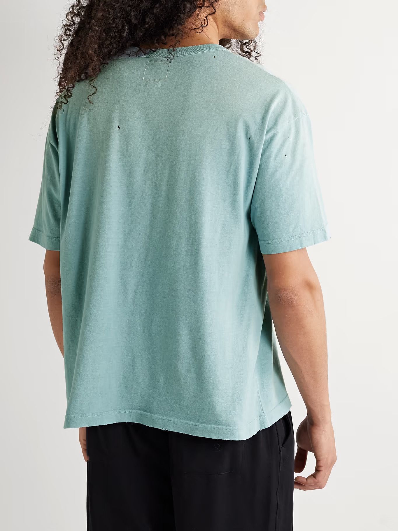 Visvim Amplus Crash Distressed Cotton Pocket T-Shirt Size US M / EU 48-50 / 2 - 5 Thumbnail