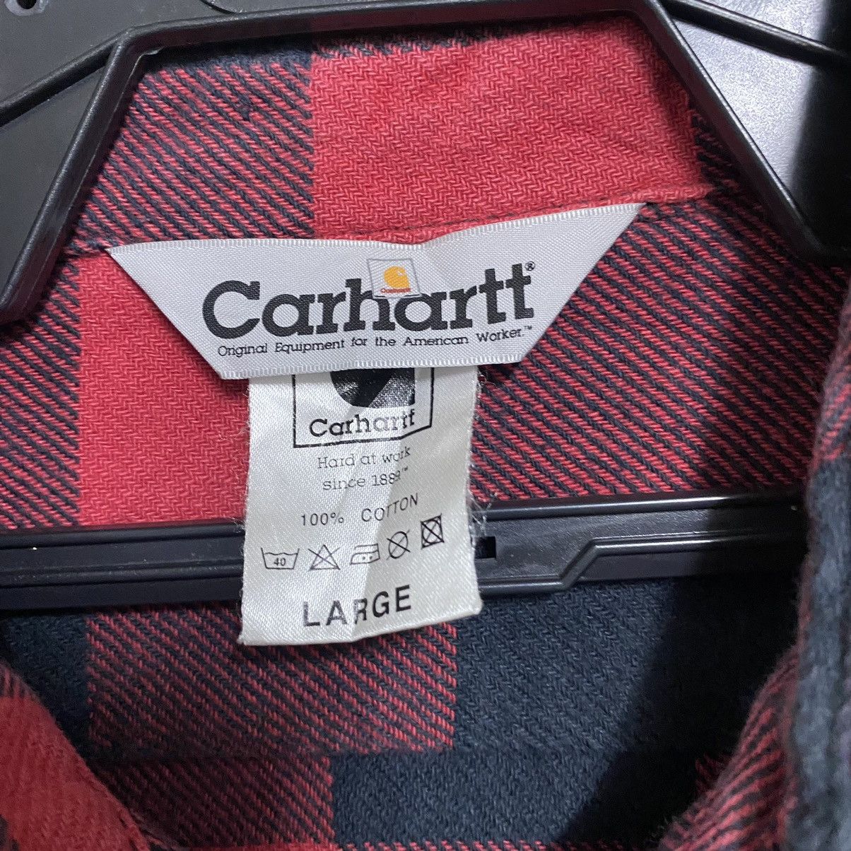Carhartt Vintage Carhartt Flannel Size US L / EU 52-54 / 3 - 11 Thumbnail