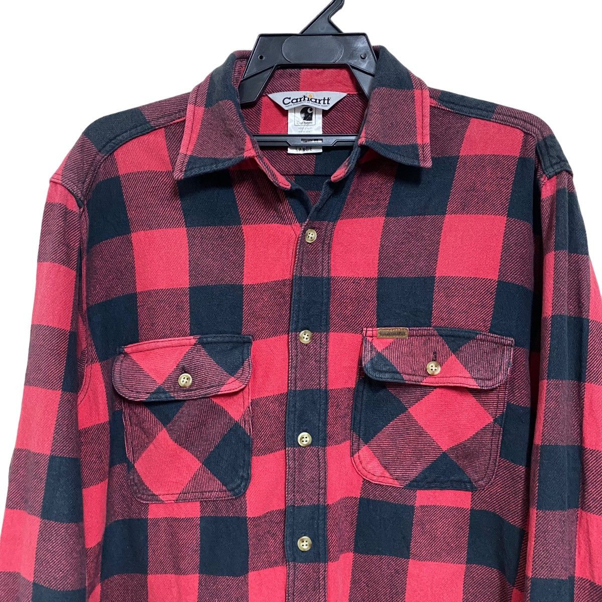 Carhartt Vintage Carhartt Flannel Size US L / EU 52-54 / 3 - 3 Thumbnail