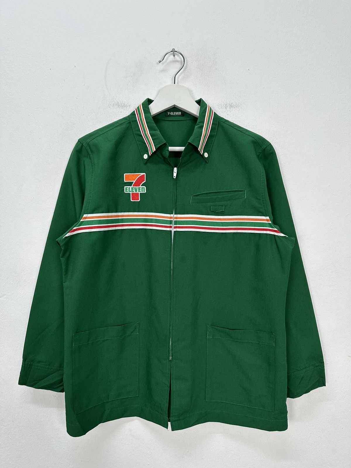 7-Eleven Zip Up LongSleeve Worker Shirt