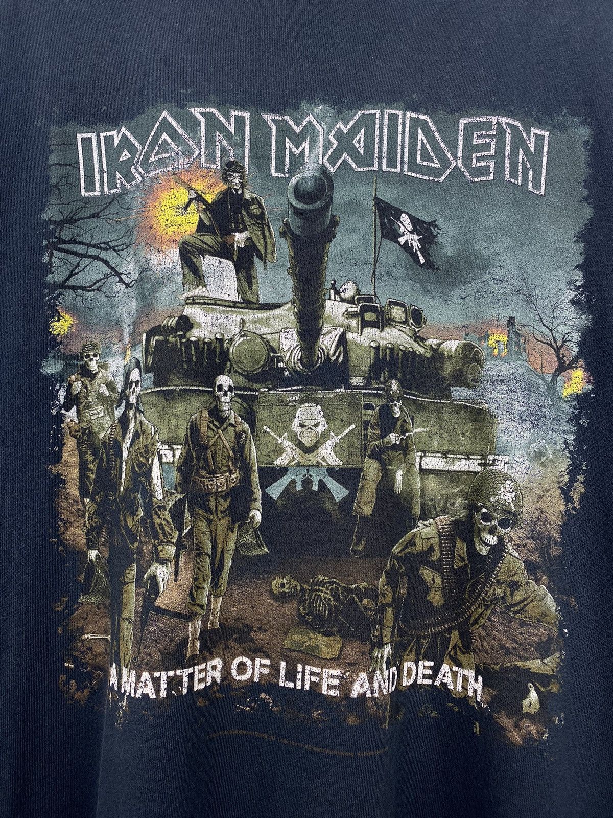 Band Tees Iron Maiden A Matter Of Life And Death T Shirt Y2K Metallica Size US XL / EU 56 / 4 - 3 Thumbnail