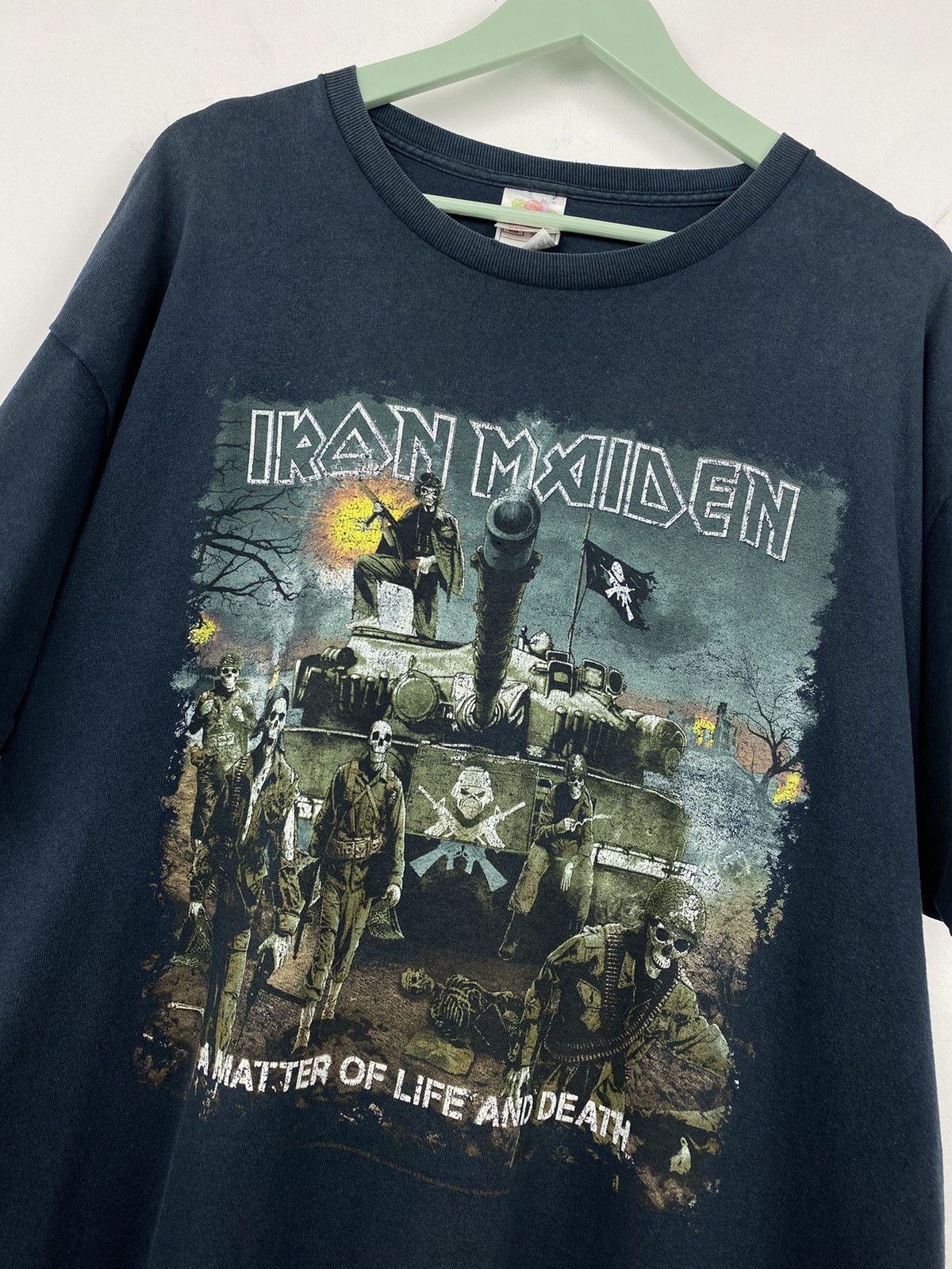Band Tees Iron Maiden A Matter Of Life And Death T Shirt Y2K Metallica Size US XL / EU 56 / 4 - 2 Thumbnail