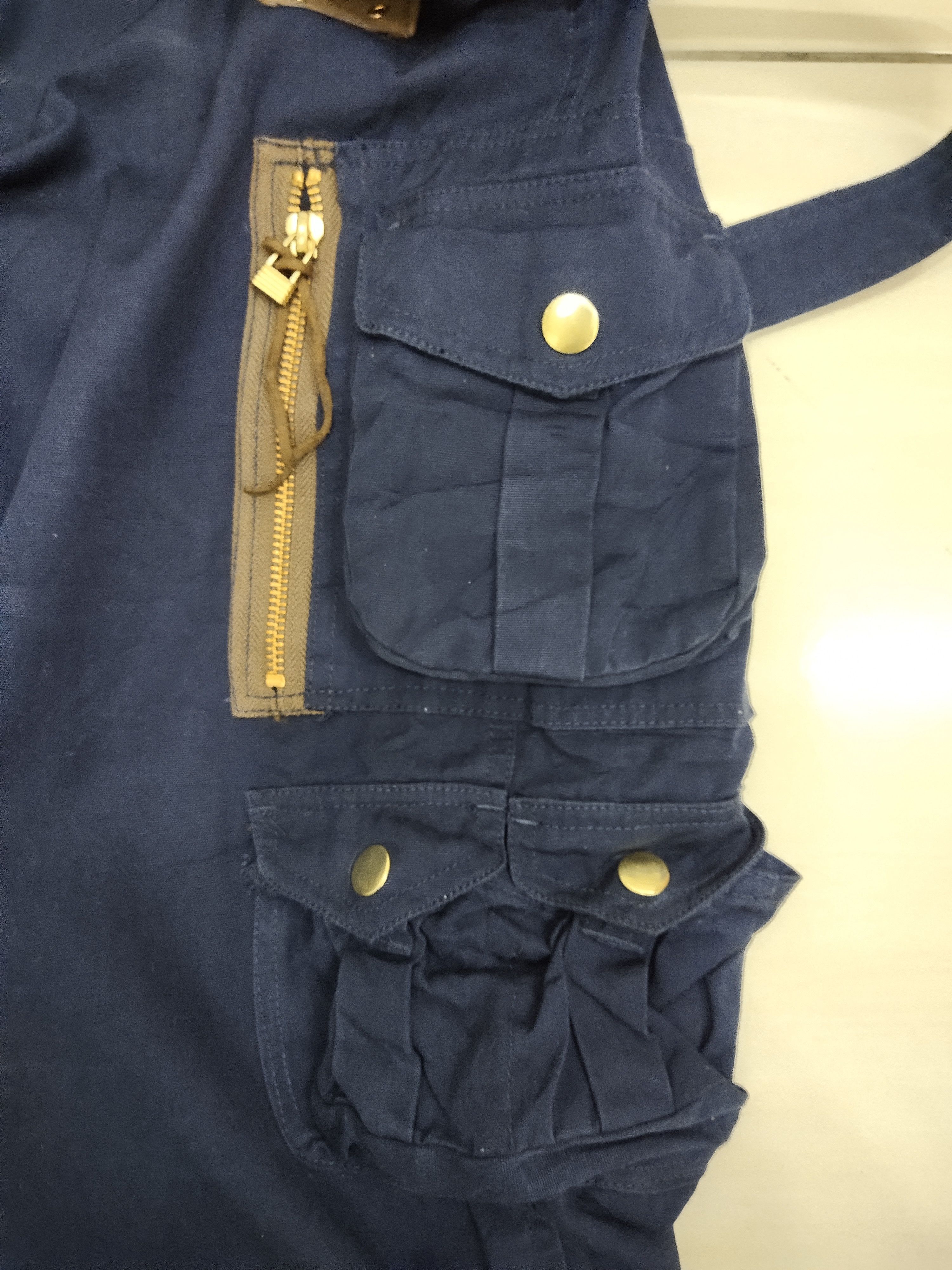 Japanese Brand Neutral Infinity Multi Pocket Cargo Parachute Pants Size US 34 / EU 50 - 5 Thumbnail