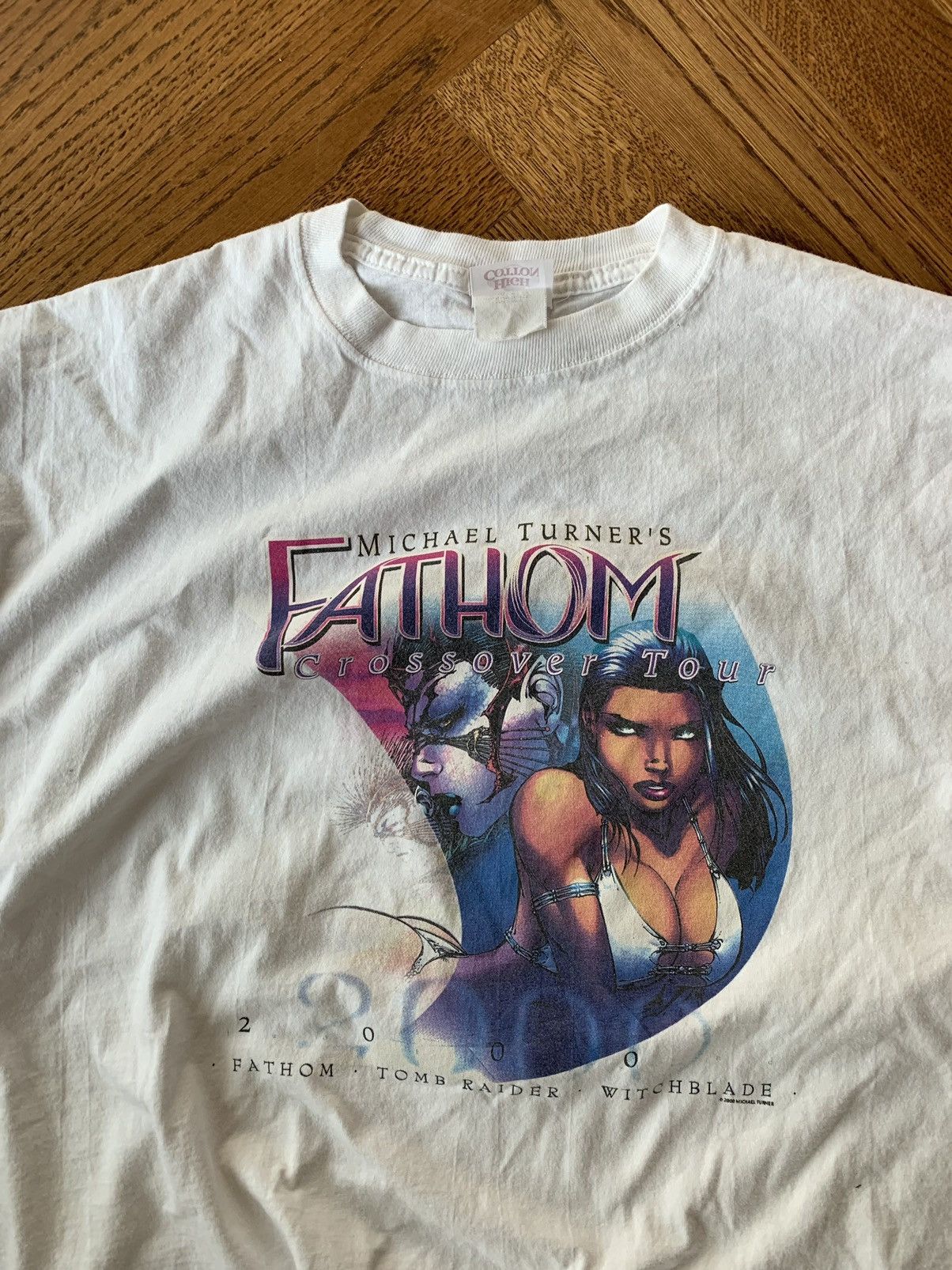 Japanese Brand × Vintage 2000s Anime Boobies Tee Fathom Crossover Cartoon Baddie UWU Size US M / EU 48-50 / 2 - 2 Thumbnail