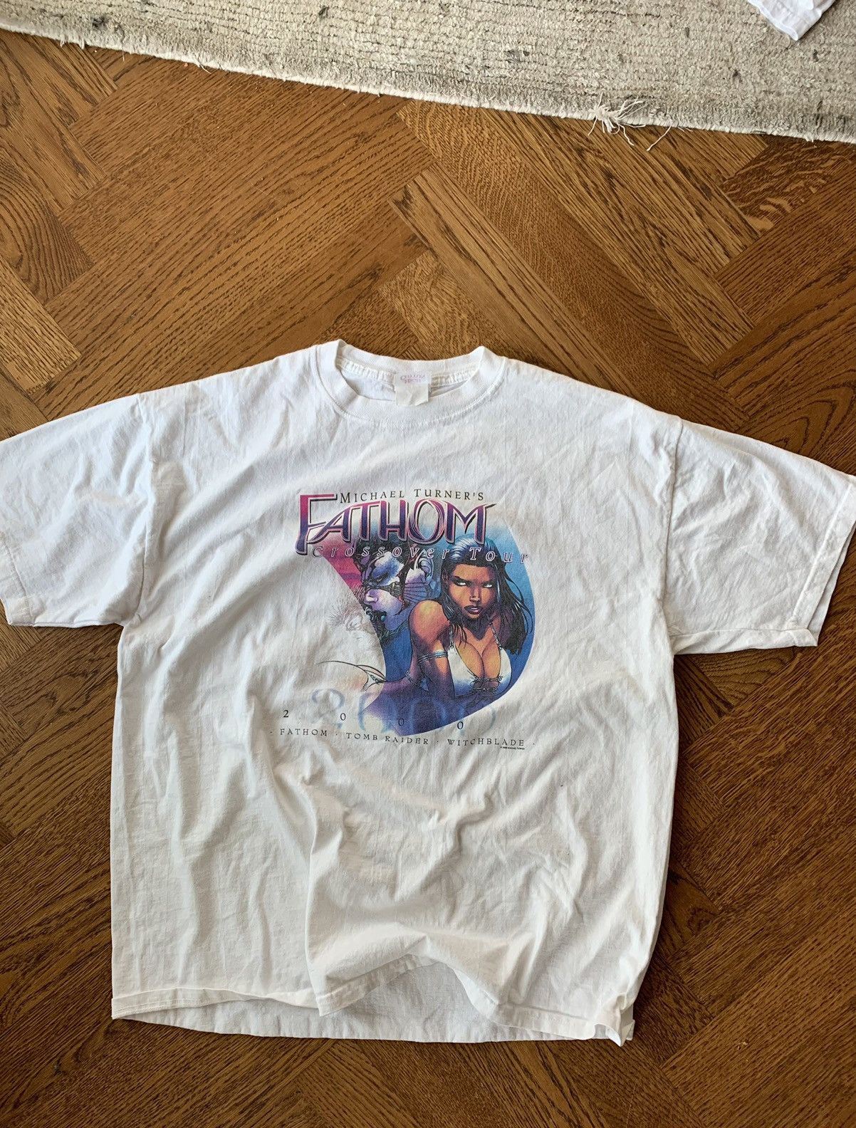 Japanese Brand × Vintage 2000s Anime Boobies Tee Fathom Crossover Cartoon Baddie UWU Size US M / EU 48-50 / 2 - 1 Thumbnail