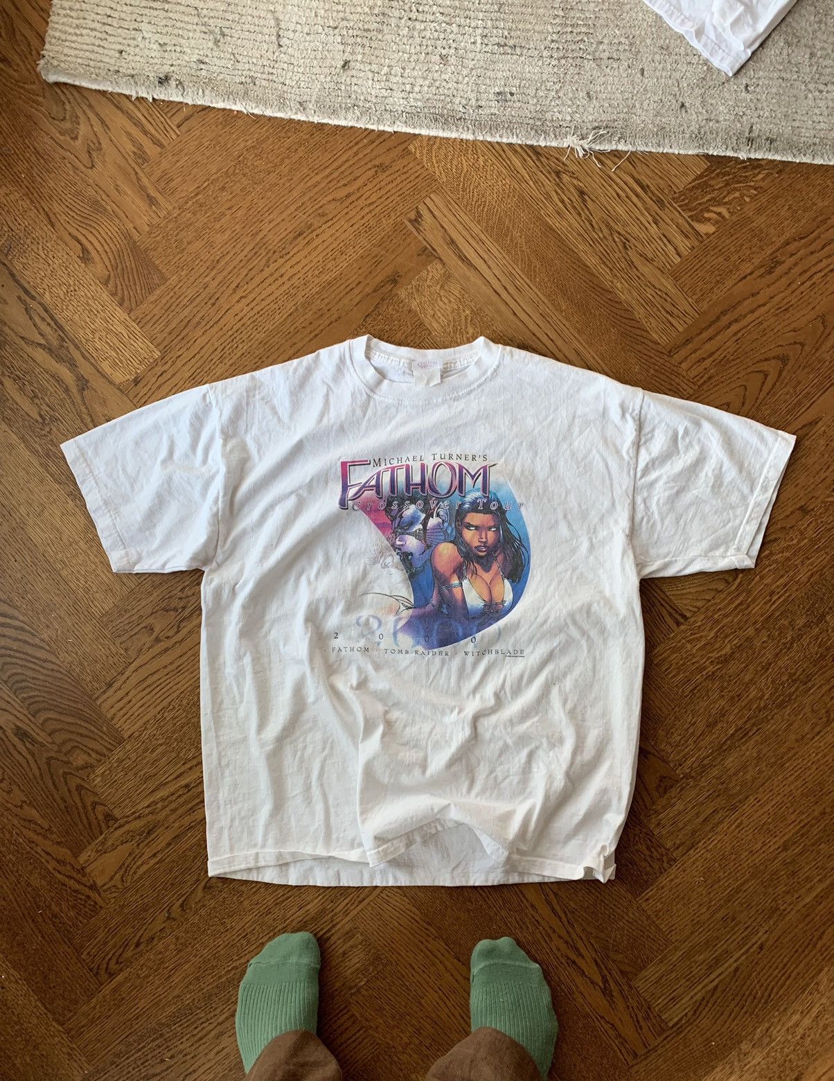 Japanese Brand × Vintage 2000s Anime Boobies Tee Fathom Crossover Cartoon Baddie UWU Size US M / EU 48-50 / 2 - 3 Thumbnail