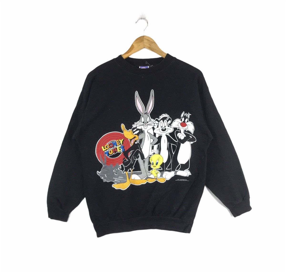 Vintage × Warner Bros Vintage 1993 Warner Bros Looney Tunes Character Sweatshirt Size US S / EU 44-46 / 1 - 1 Thumbnail