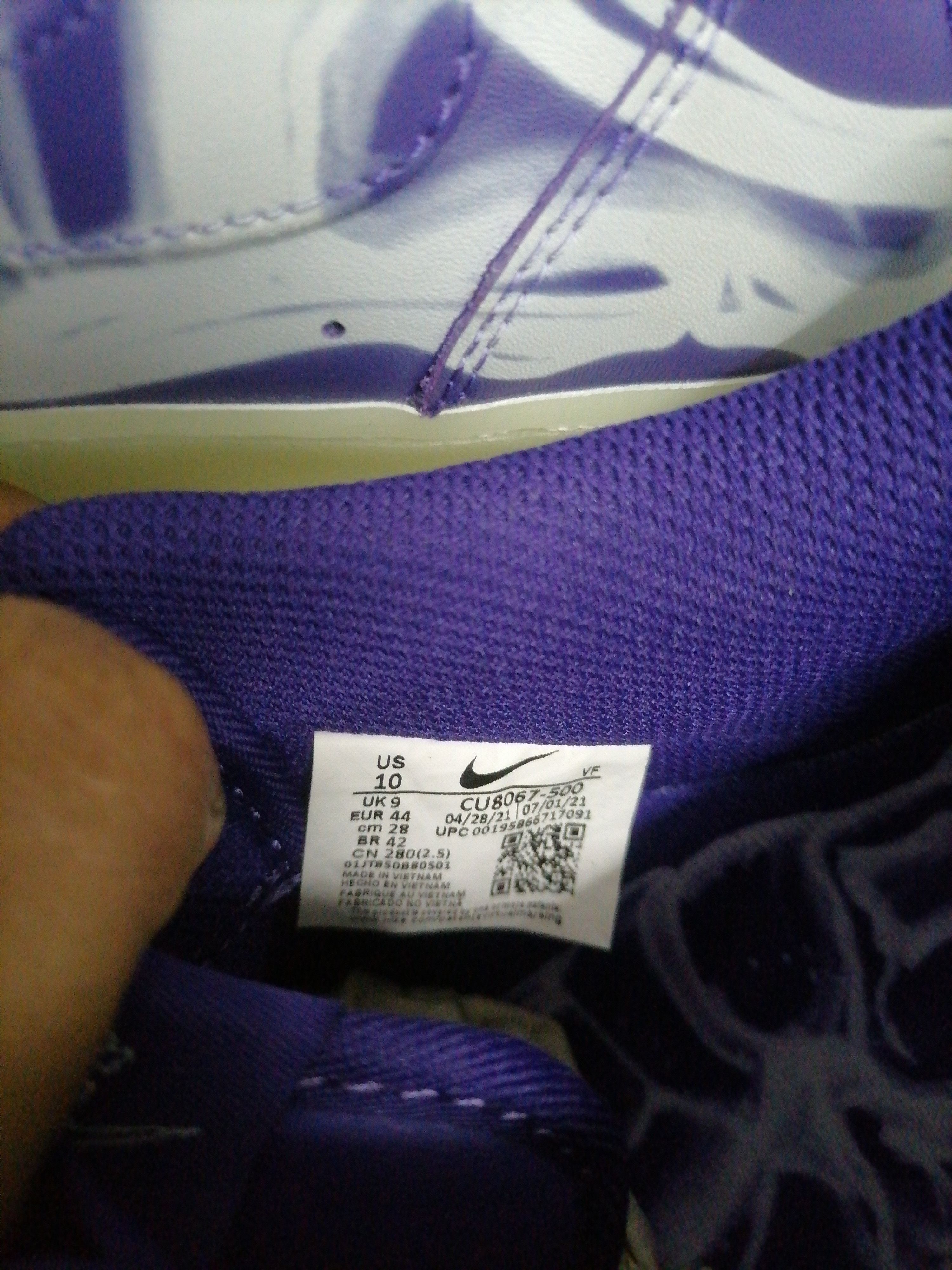 Nike Rare Nike Air Force 1 07 Purple Skeleton 2021 Size US 10 / EU 43 - 10 Thumbnail