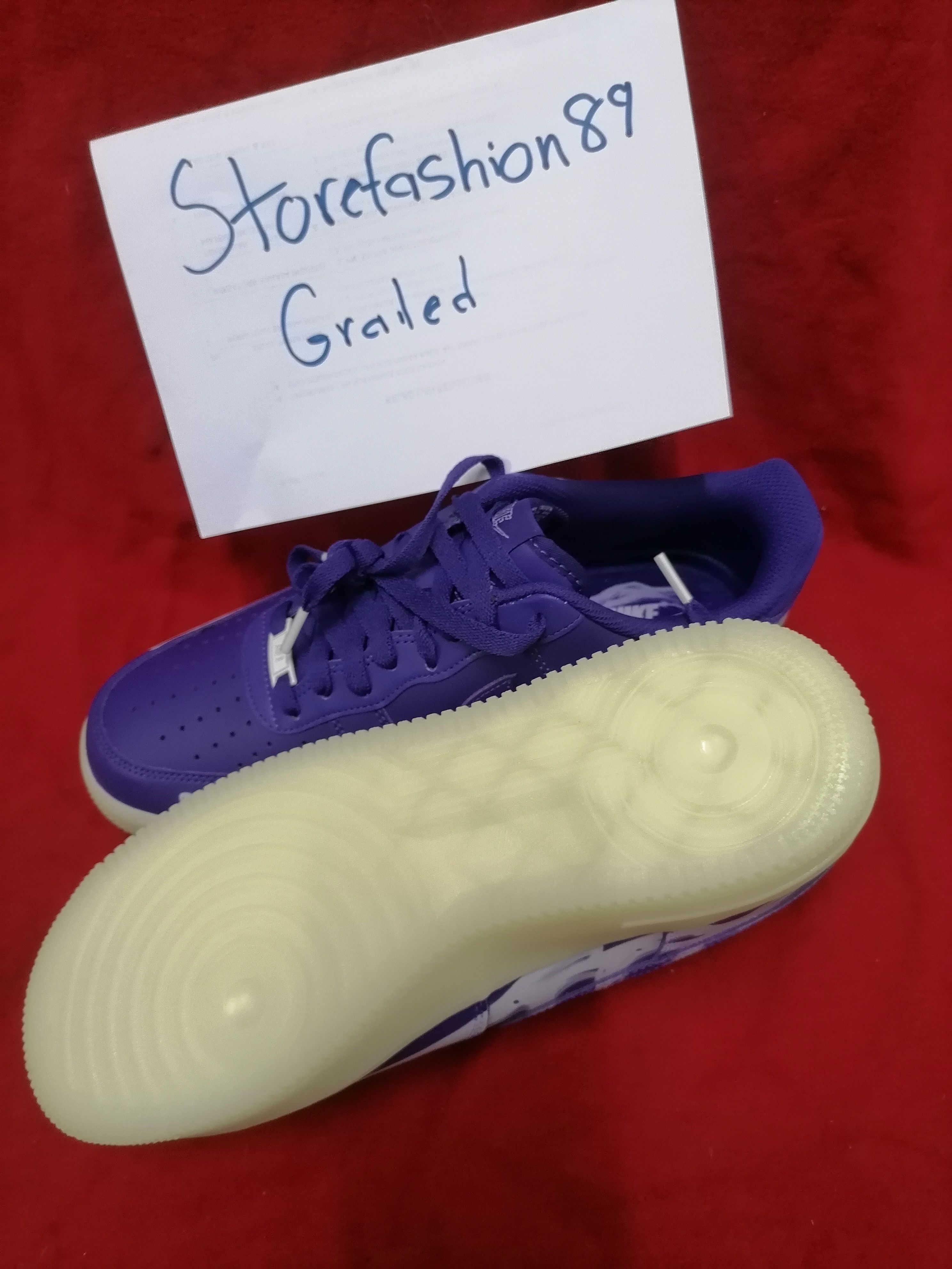 Nike Rare Nike Air Force 1 07 Purple Skeleton 2021 Size US 10 / EU 43 - 5 Thumbnail