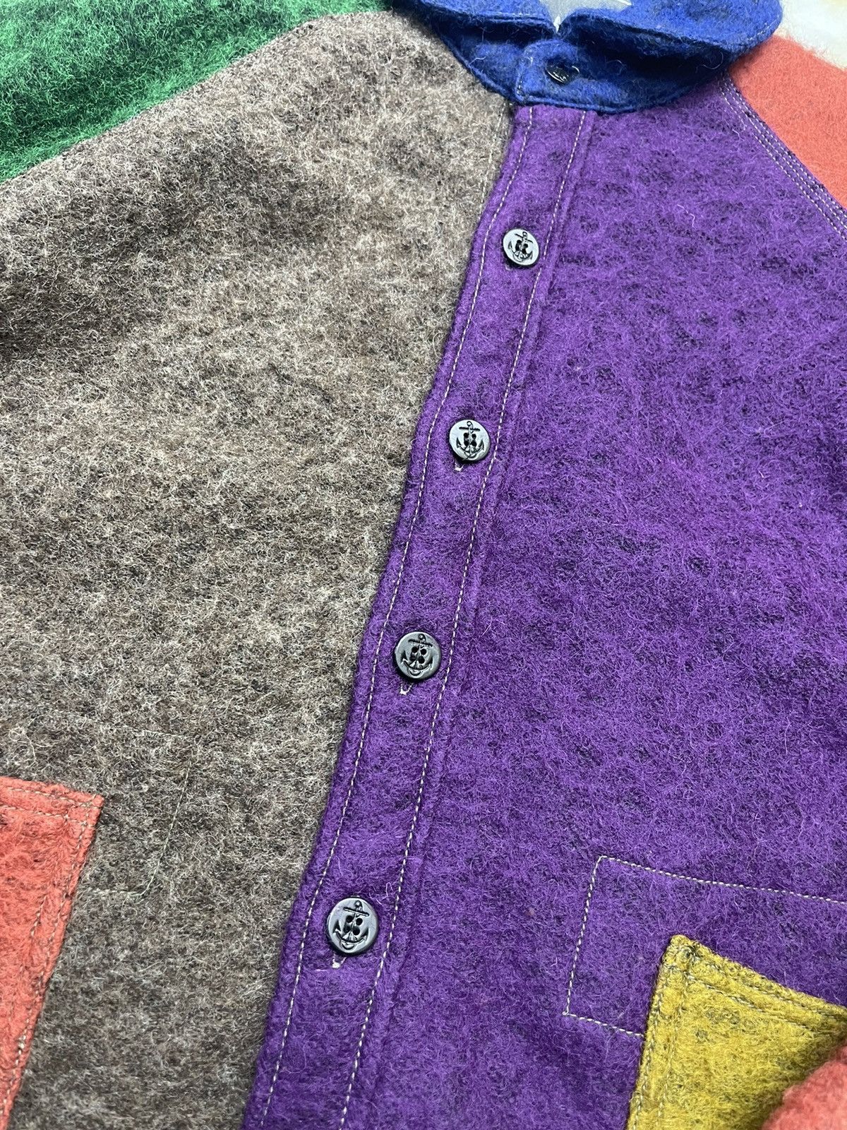 go slow caravan Colorblock Wool Cupra Patchwork Shirts Size US S / EU 44-46 / 1 - 8 Thumbnail