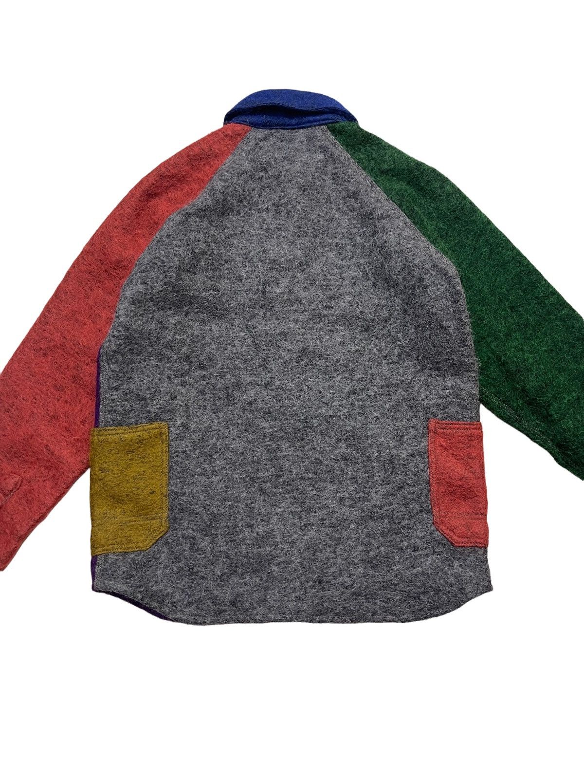 go slow caravan Colorblock Wool Cupra Patchwork Shirts Size US S / EU 44-46 / 1 - 5 Thumbnail