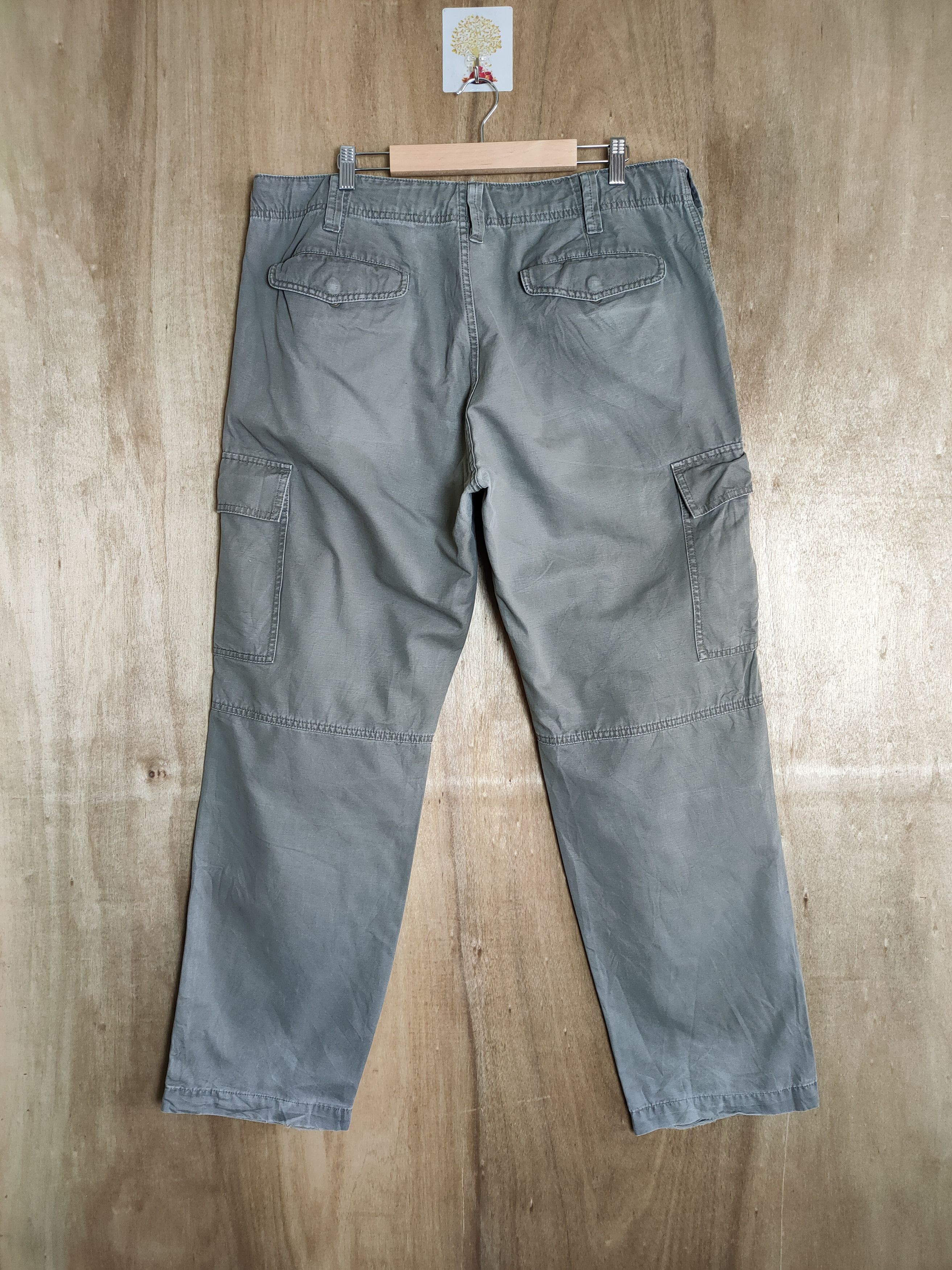 Japanese Brand × Vintage VINTAGE JAPANESE FADED GREY CARGO PANTS Size US 37 - 4 Thumbnail