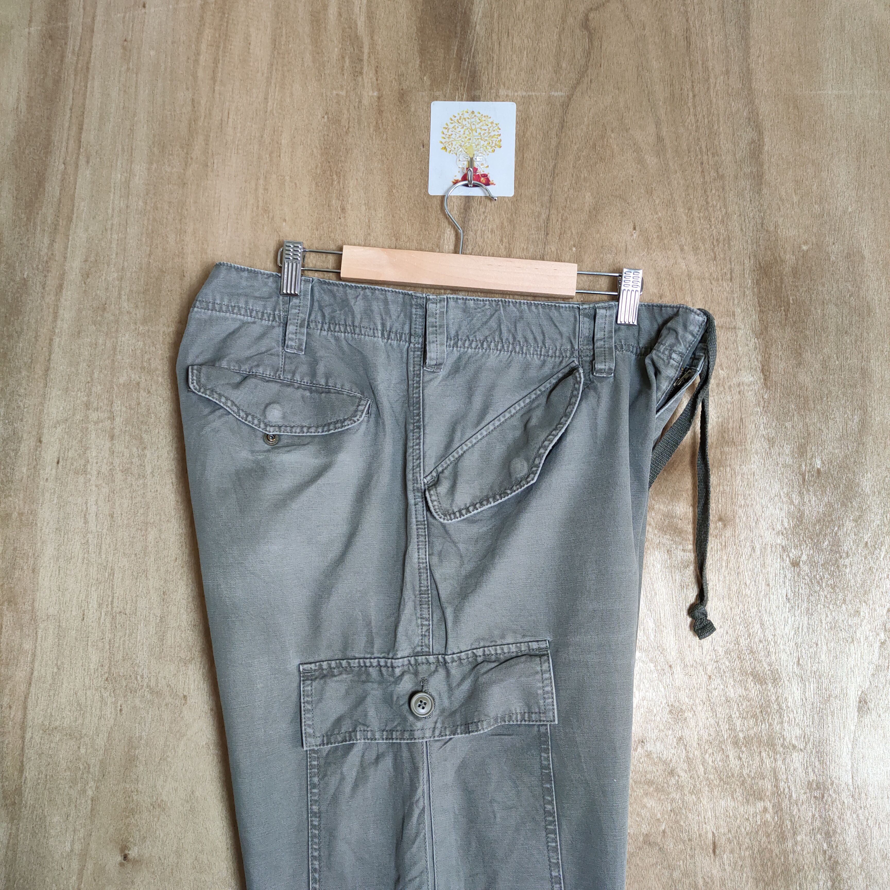 Japanese Brand × Vintage VINTAGE JAPANESE FADED GREY CARGO PANTS Size US 37 - 11 Thumbnail