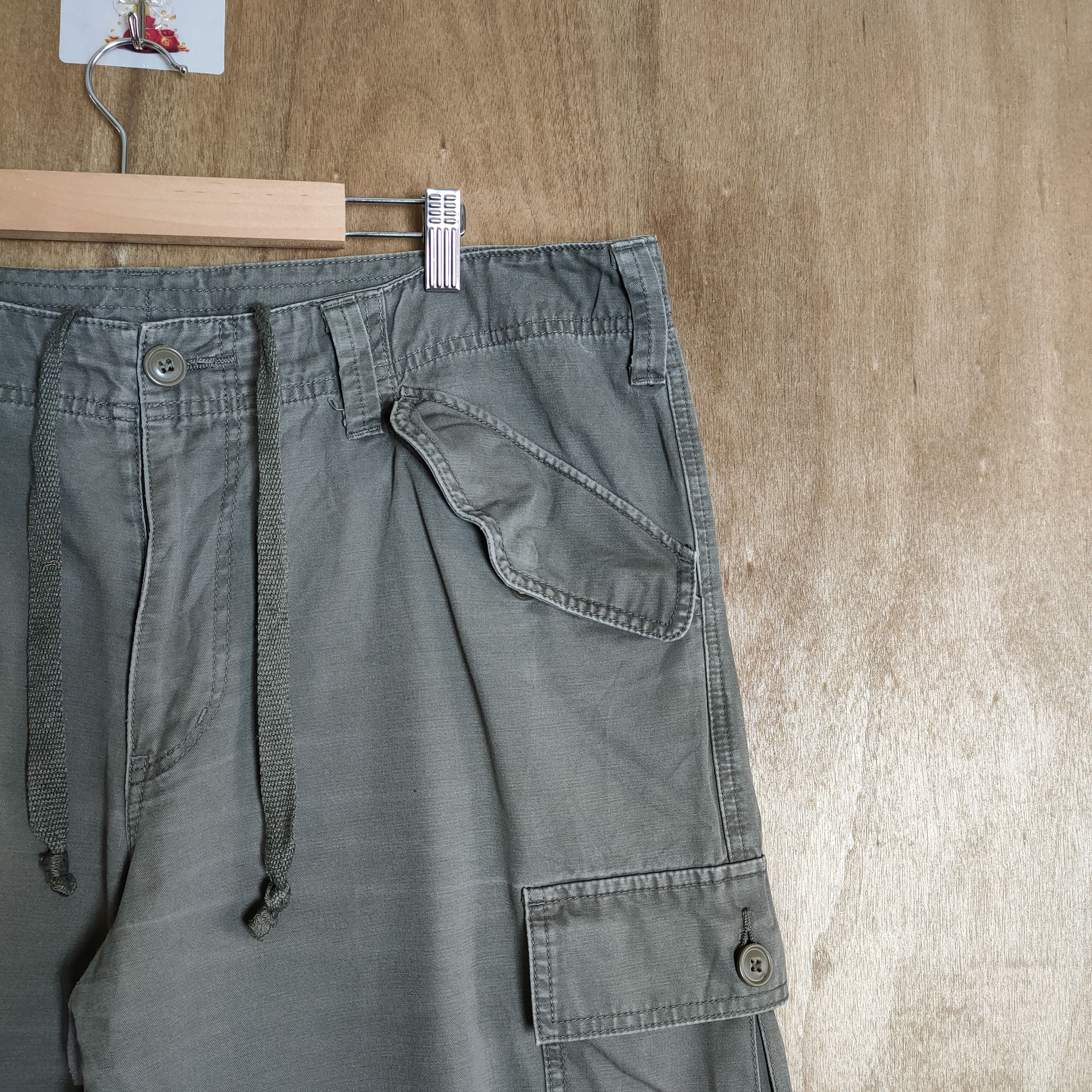 Japanese Brand × Vintage VINTAGE JAPANESE FADED GREY CARGO PANTS Size US 37 - 8 Thumbnail