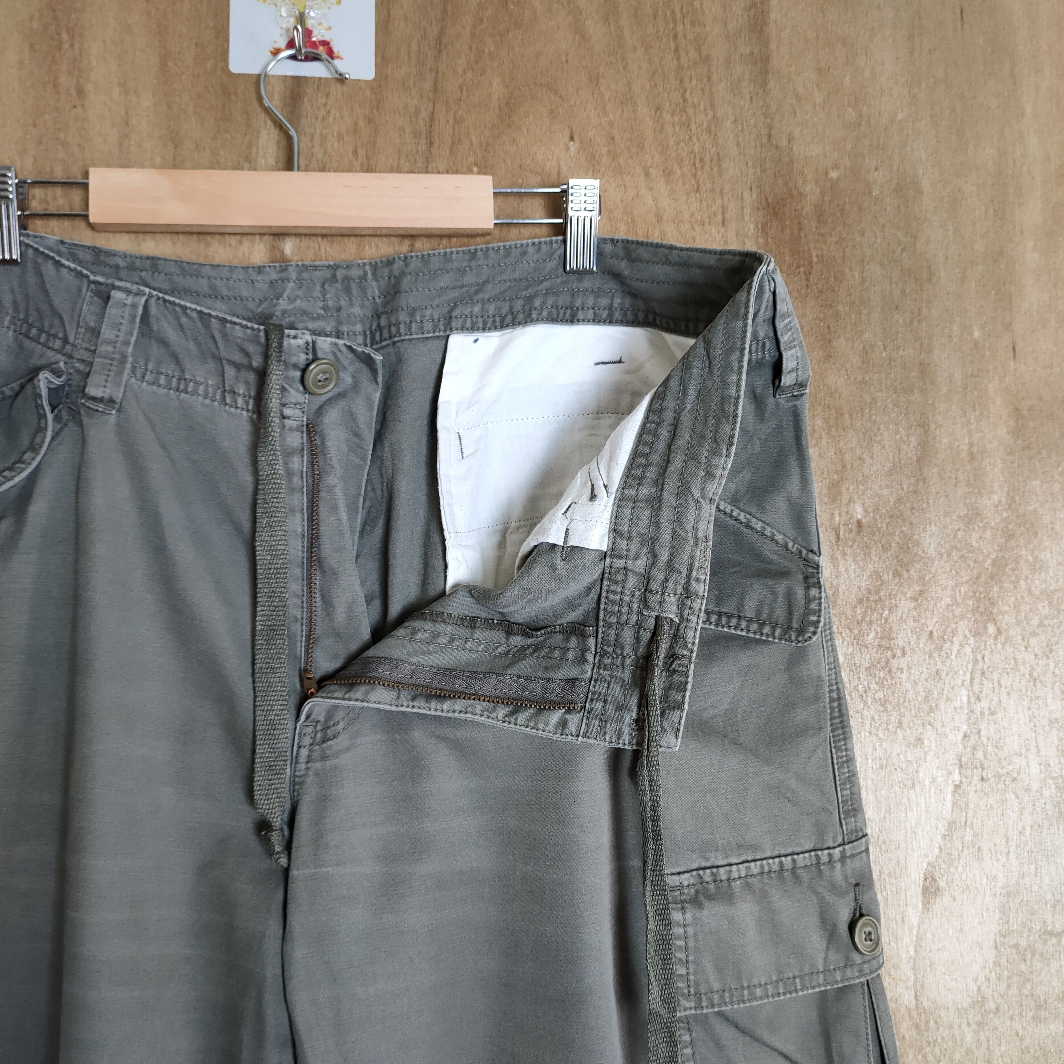 Japanese Brand × Vintage VINTAGE JAPANESE FADED GREY CARGO PANTS Size US 37 - 9 Thumbnail