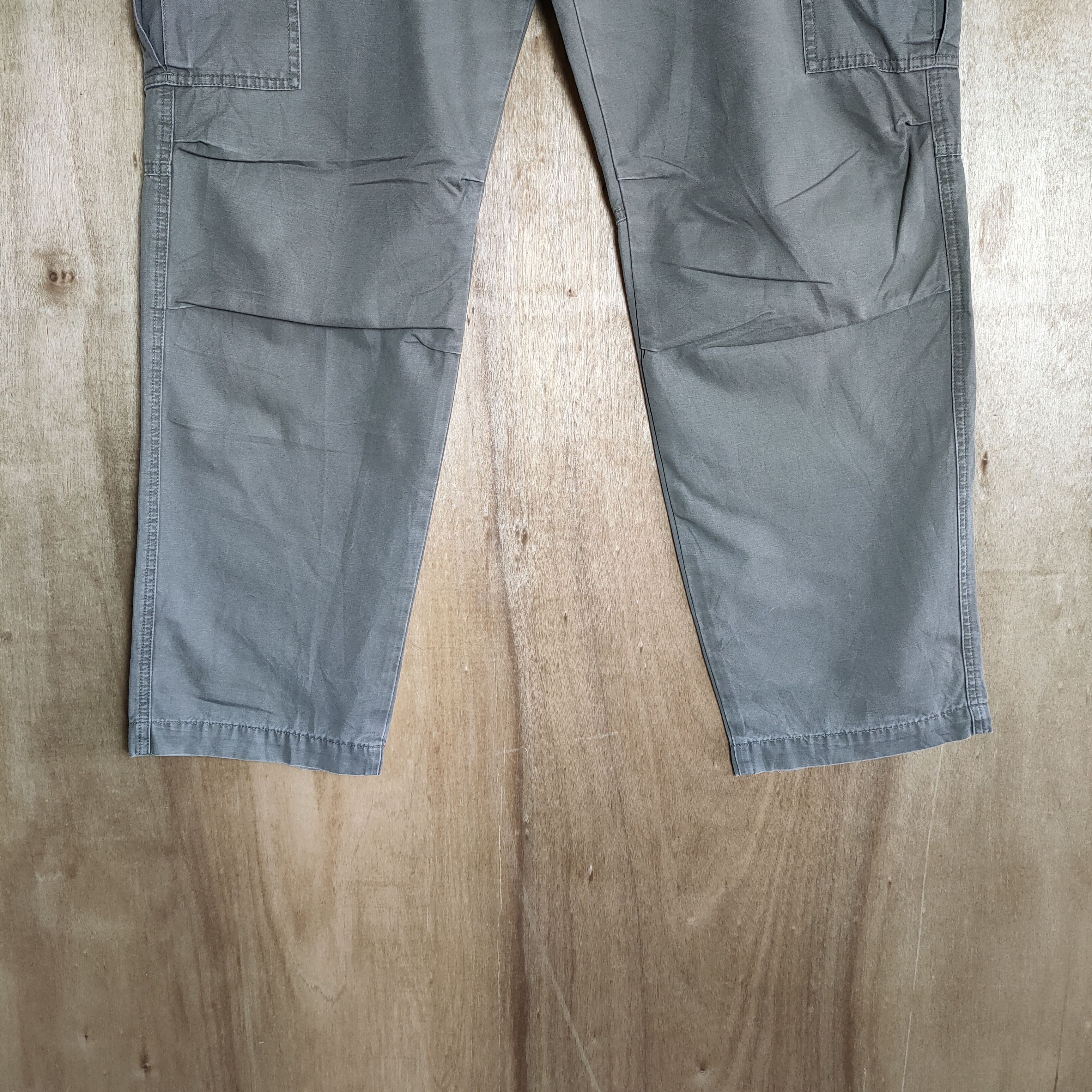 Japanese Brand × Vintage VINTAGE JAPANESE FADED GREY CARGO PANTS Size US 37 - 3 Thumbnail