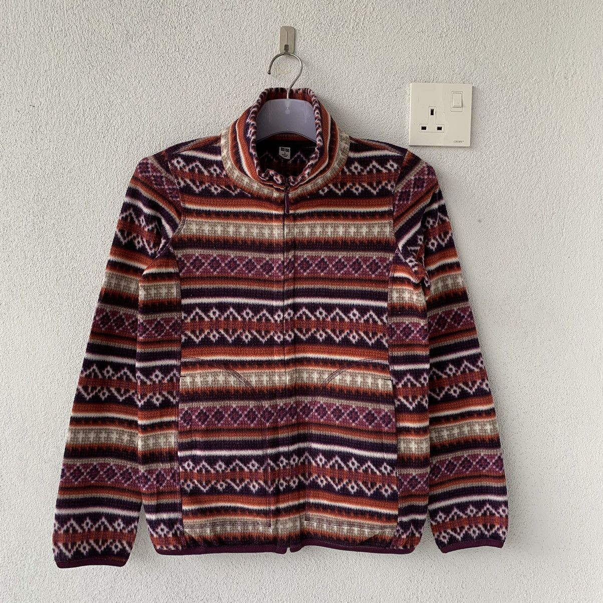 Japanese Brand × Native UNIQLO fleece jacket full zip native design Size S / US 4 / IT 40 - 1 Thumbnail