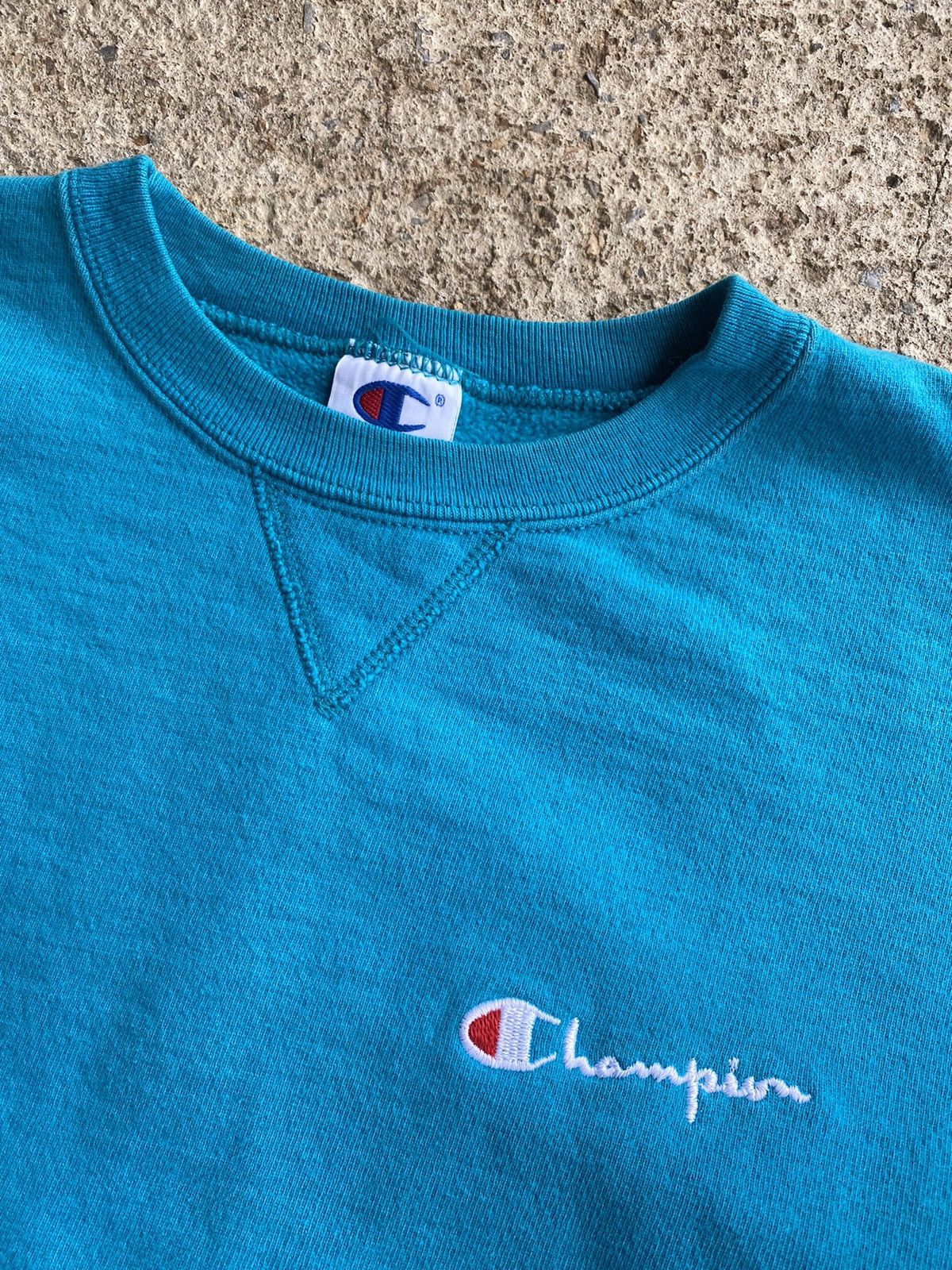 Champion × Vintage Vintage 90’s Champion Embroidered Crop Sweatshirt Size US XL / EU 56 / 4 - 3 Thumbnail
