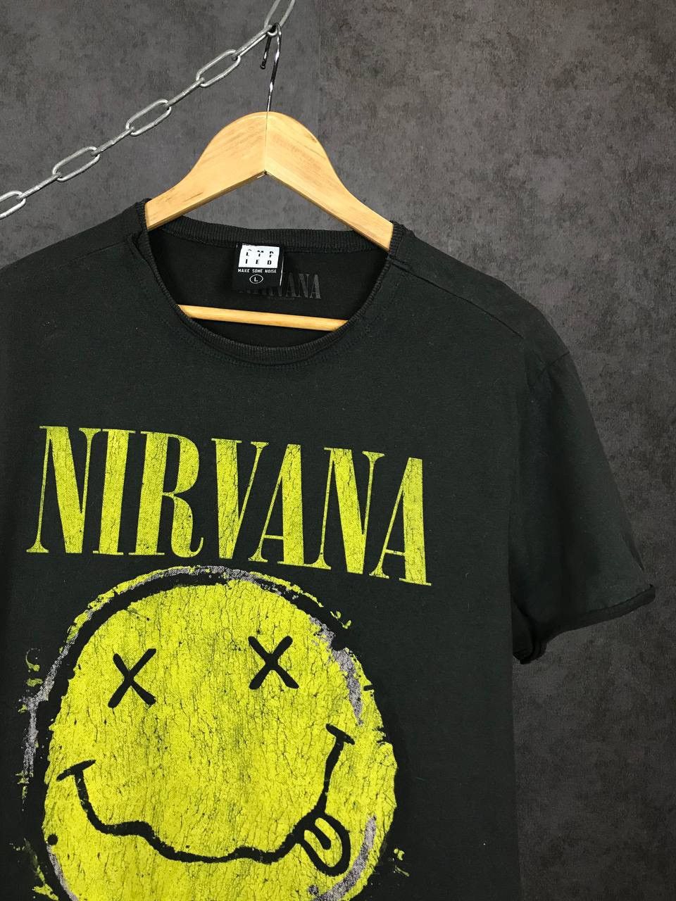 Band Tees × Nirvana Nirvana Smile vintage cult rock band tee Size US L / EU 52-54 / 3 - 2 Thumbnail