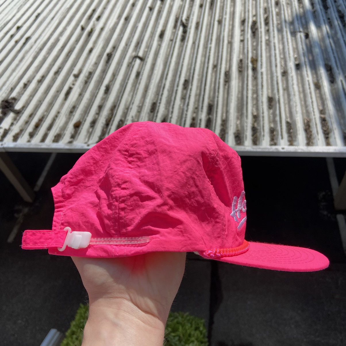 Chevrolet × Vintage Vintage 80s Chevrolet The Heartbeat Of America Pink Cap Size ONE SIZE - 4 Thumbnail