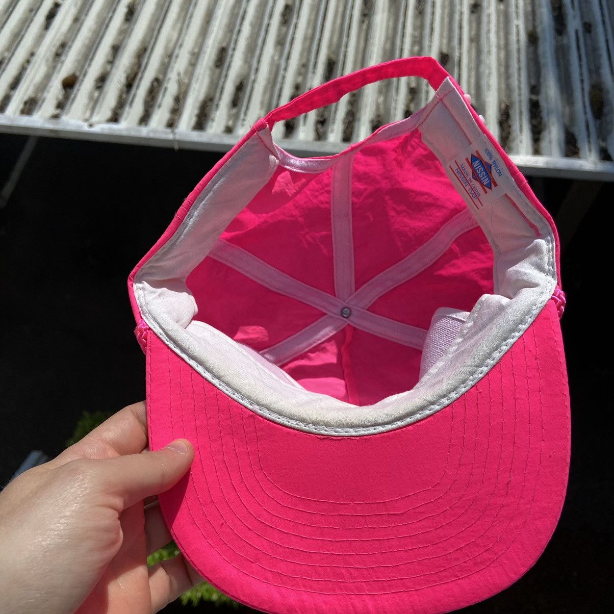 Chevrolet × Vintage Vintage 80s Chevrolet The Heartbeat Of America Pink Cap Size ONE SIZE - 8 Thumbnail
