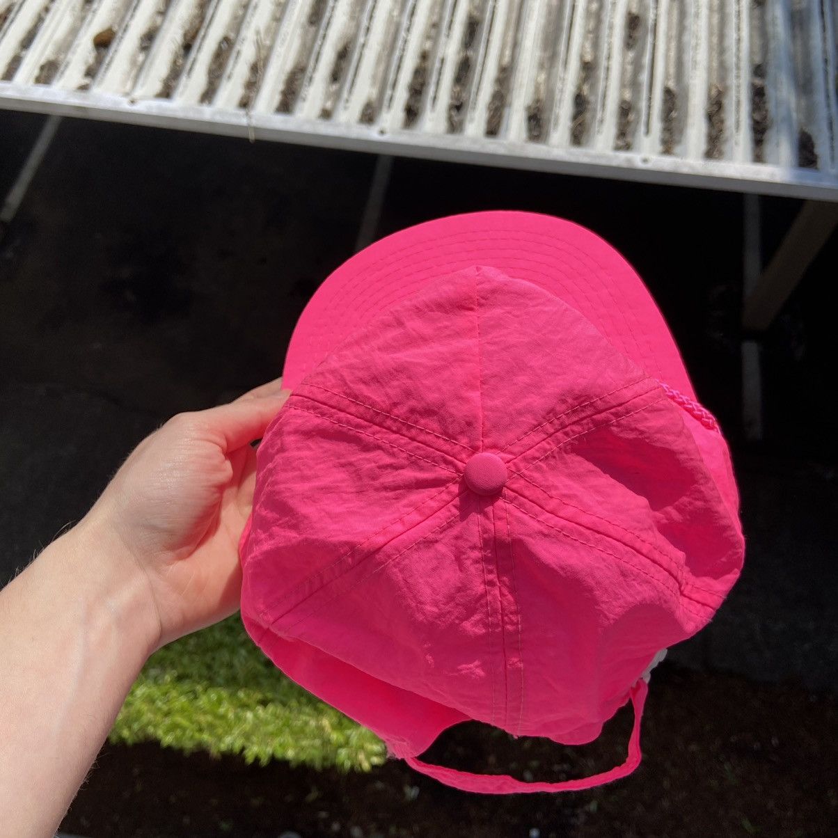 Chevrolet × Vintage Vintage 80s Chevrolet The Heartbeat Of America Pink Cap Size ONE SIZE - 7 Thumbnail