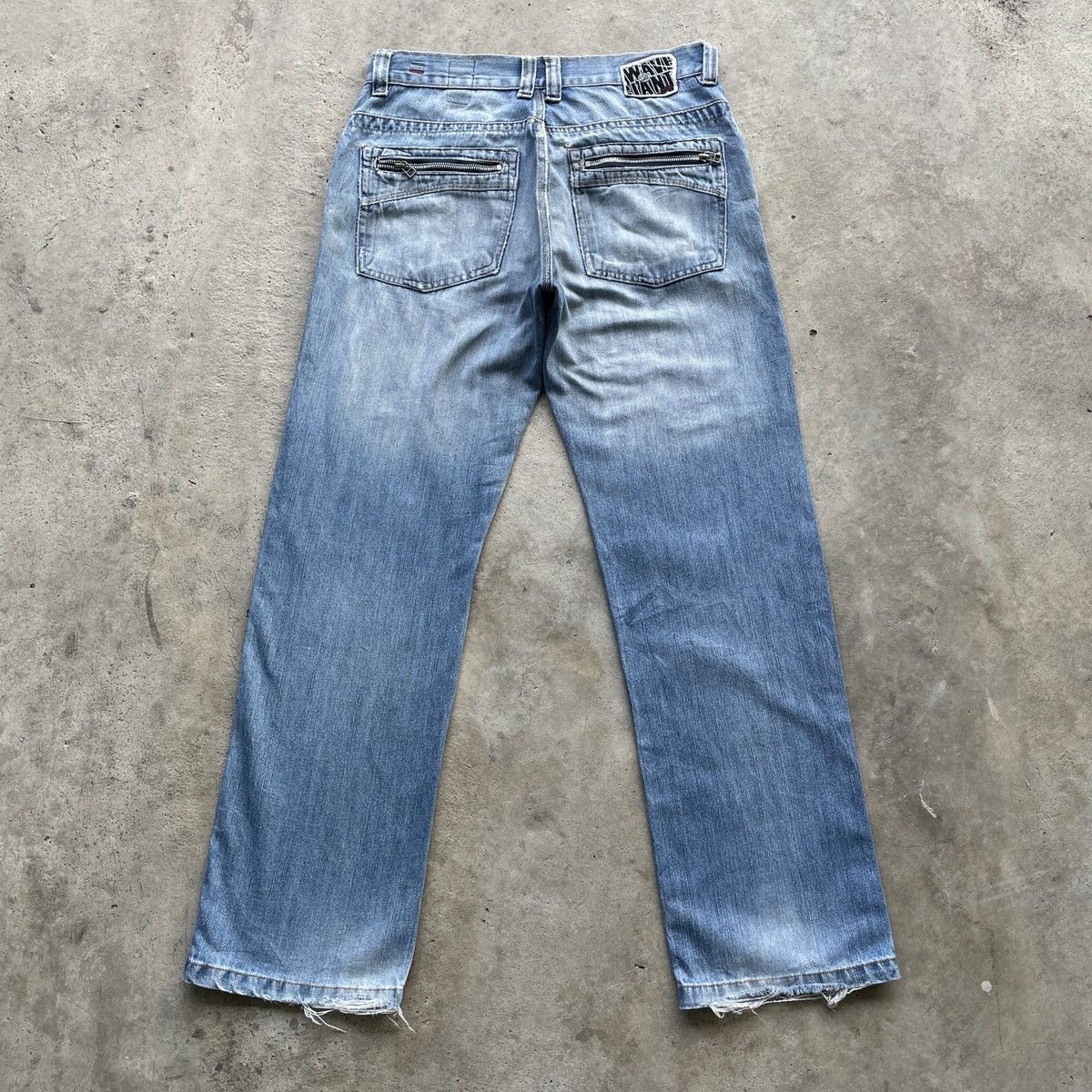 Japanese Brand W31🔥 Vintage WG Japanese Faded Denim Jeans Pants Distressed Size US 31 - 13 Thumbnail