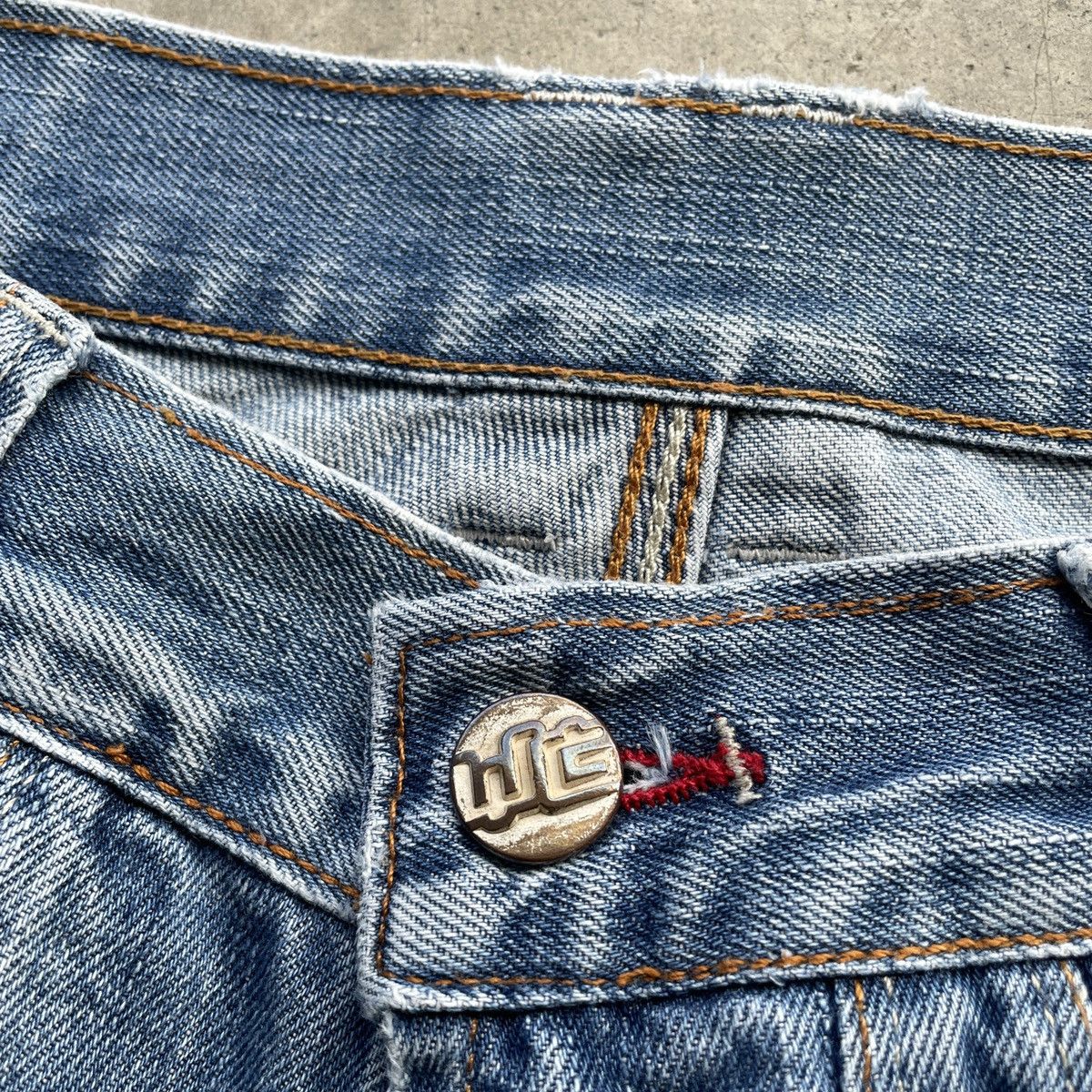 Japanese Brand W31🔥 Vintage WG Japanese Faded Denim Jeans Pants Distressed Size US 31 - 8 Thumbnail
