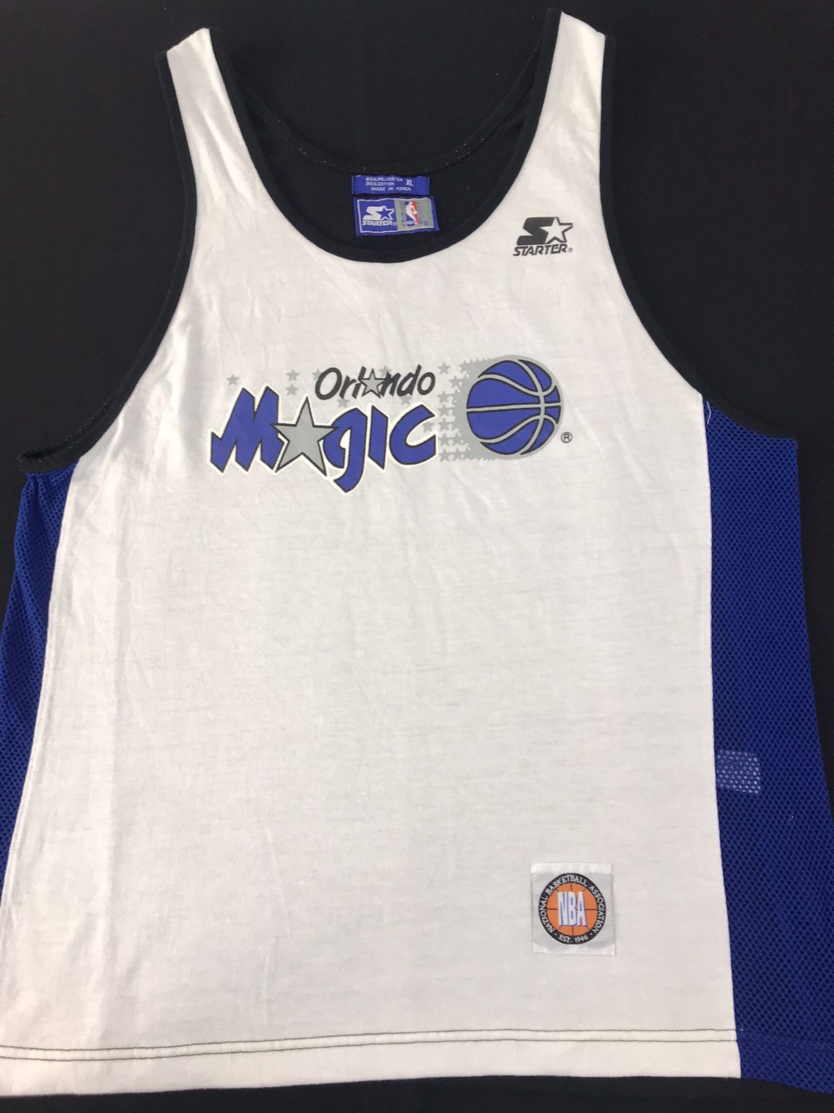NBA × Vintage Starter NBA Licensed Orlando Magic Basketball Tank Top Tee Size US L / EU 52-54 / 3 - 3 Thumbnail