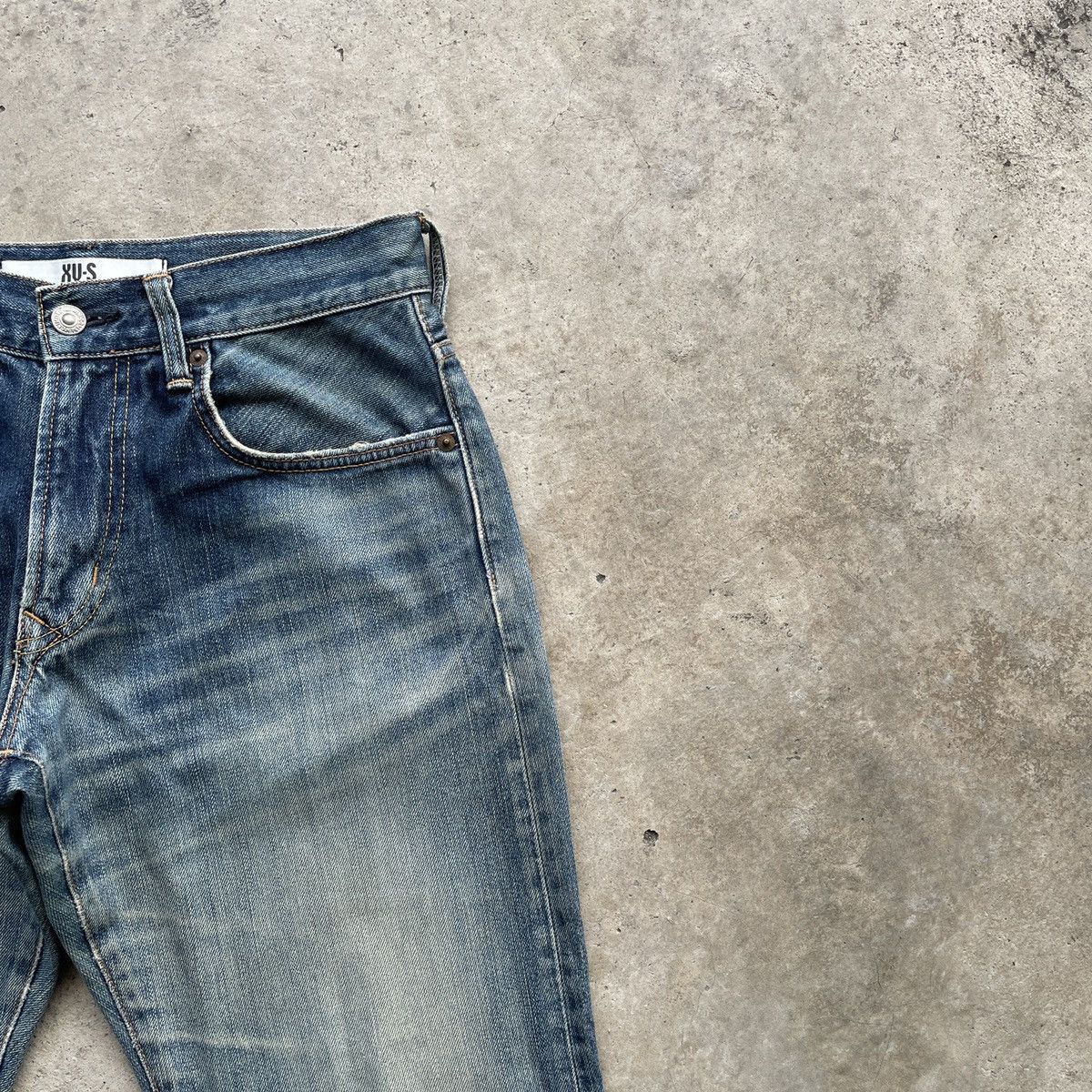 Japanese Brand Vintage Edwin XV-S Faded Distressed Denim Jeans Pants Japan Size US 29 - 6 Thumbnail