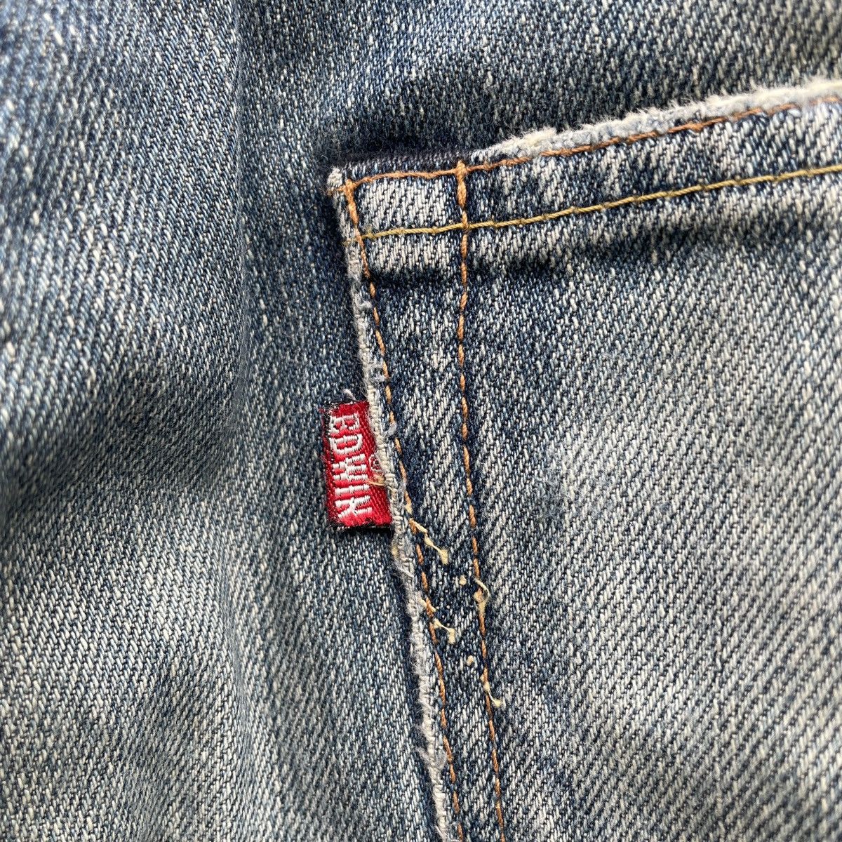 Japanese Brand Vintage Edwin XV-S Faded Distressed Denim Jeans Pants Japan Size US 29 - 10 Thumbnail