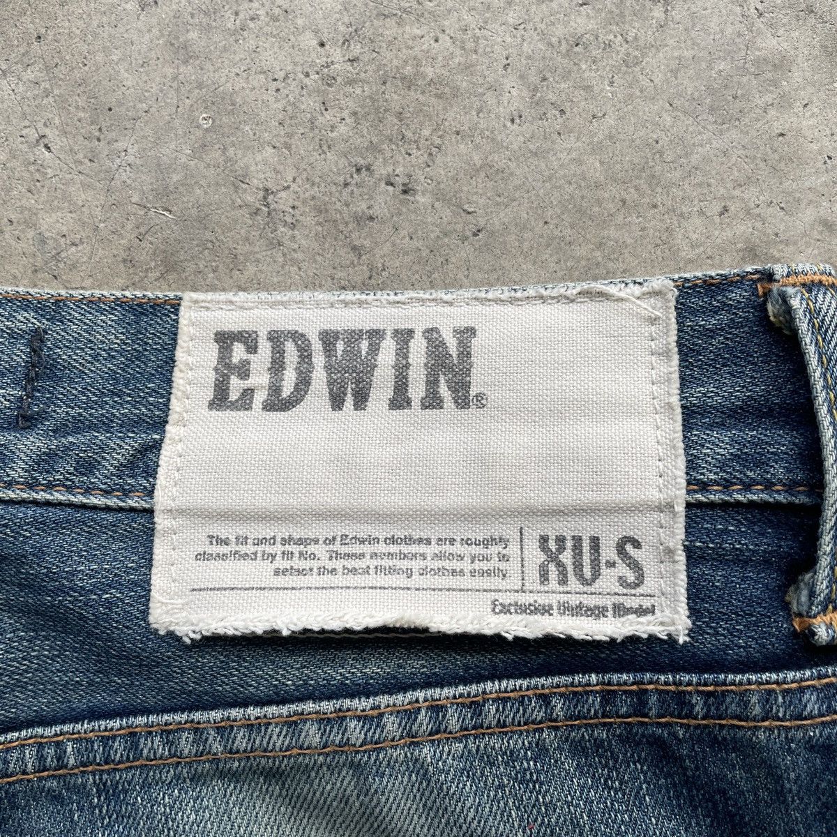 Japanese Brand Vintage Edwin XV-S Faded Distressed Denim Jeans Pants Japan Size US 29 - 9 Thumbnail