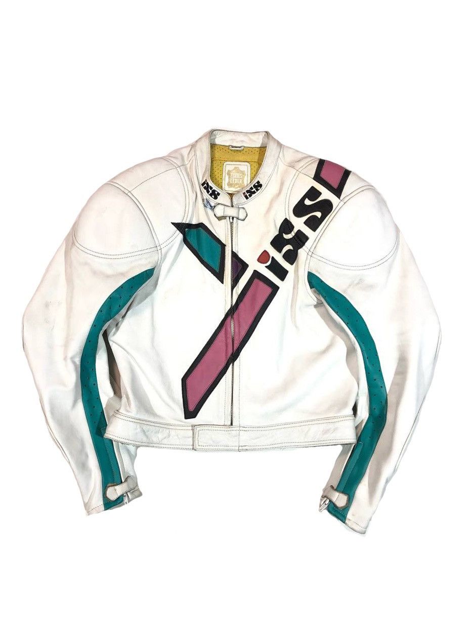 IXS Vintage Leather Racing Moto Jacket
