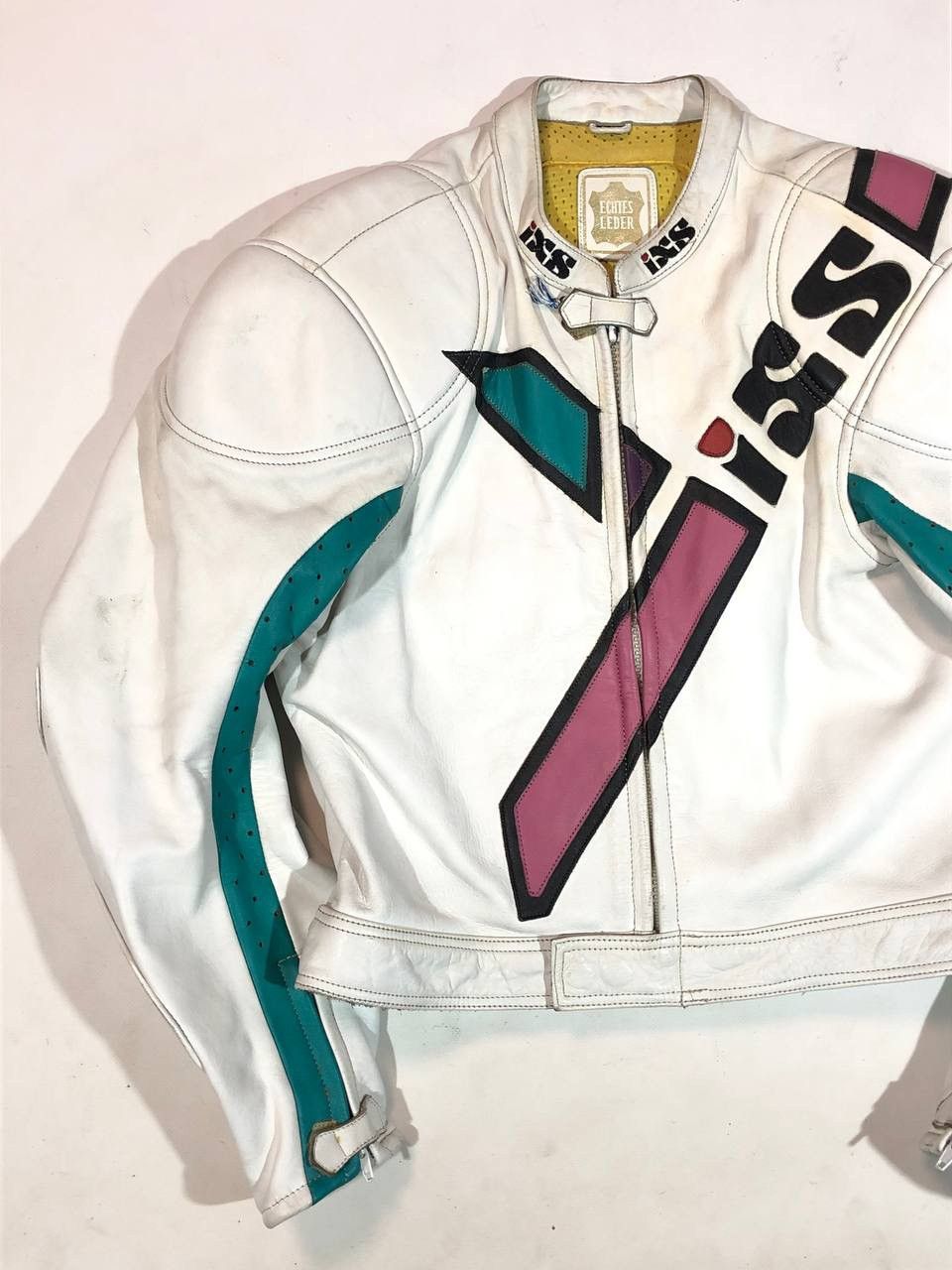 Japanese Brand IXS Vintage Leather Racing Moto Jacket Size US S / EU 44-46 / 1 - 3 Thumbnail