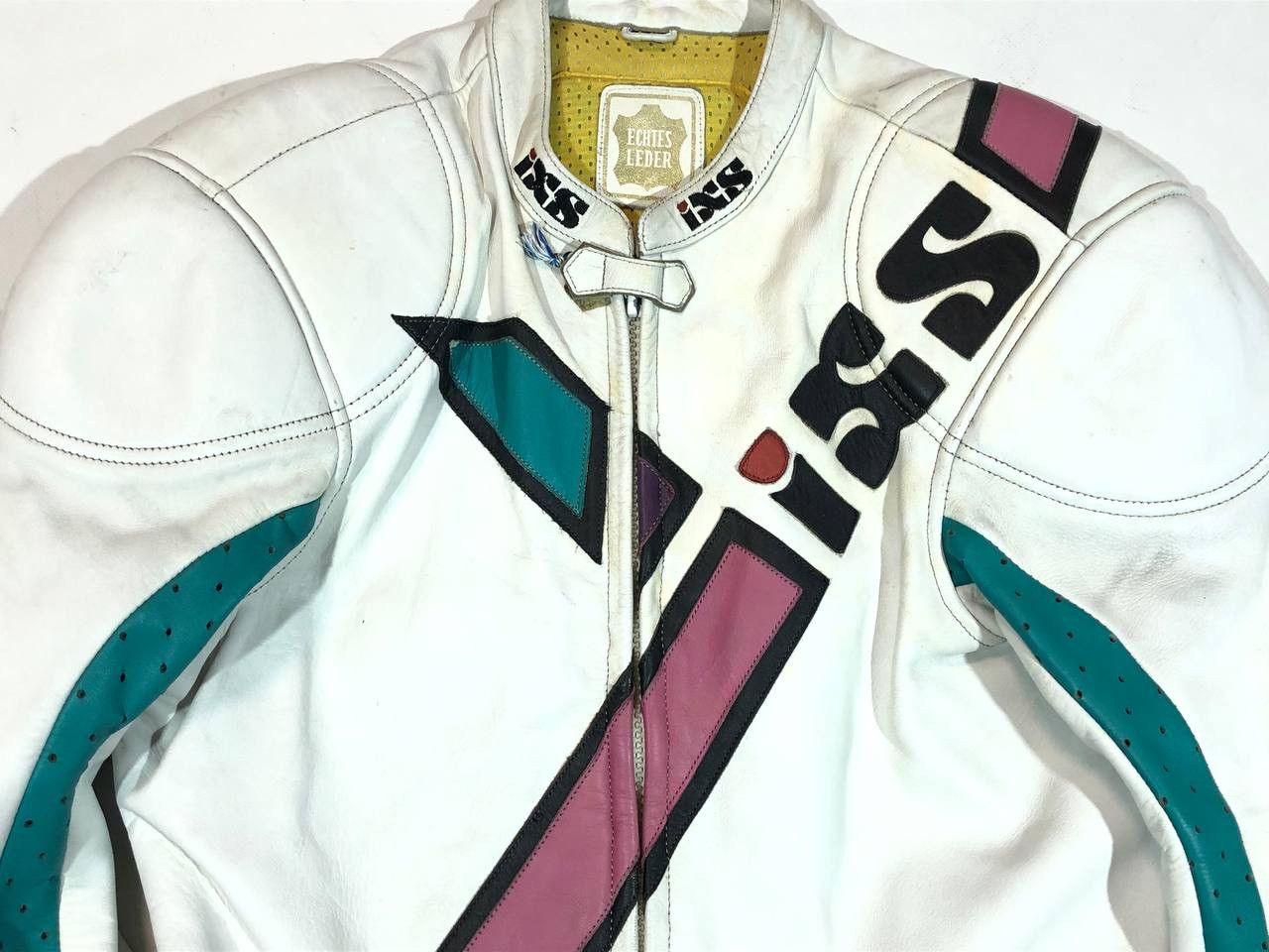 Japanese Brand IXS Vintage Leather Racing Moto Jacket Size US S / EU 44-46 / 1 - 4 Thumbnail