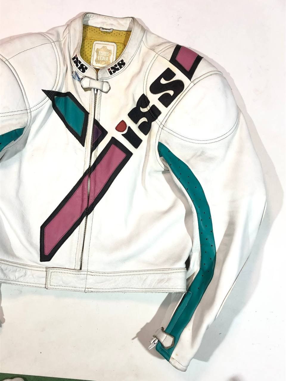 Japanese Brand IXS Vintage Leather Racing Moto Jacket Size US S / EU 44-46 / 1 - 2 Thumbnail