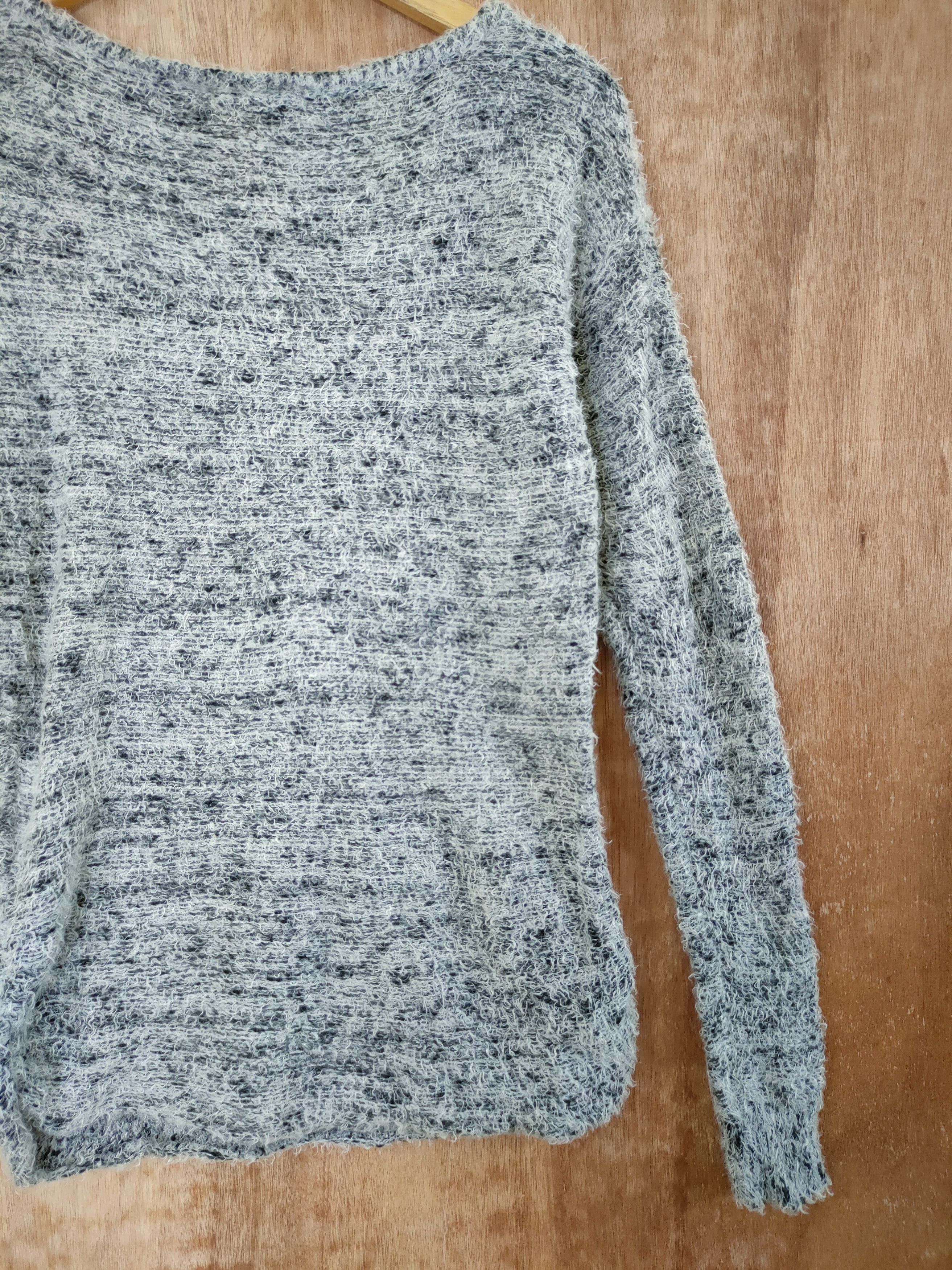 Aran Crafts D Rienda grey mohair fur knitwear shag shaggy japan #46-456 Size S / US 4 / IT 40 - 10 Thumbnail