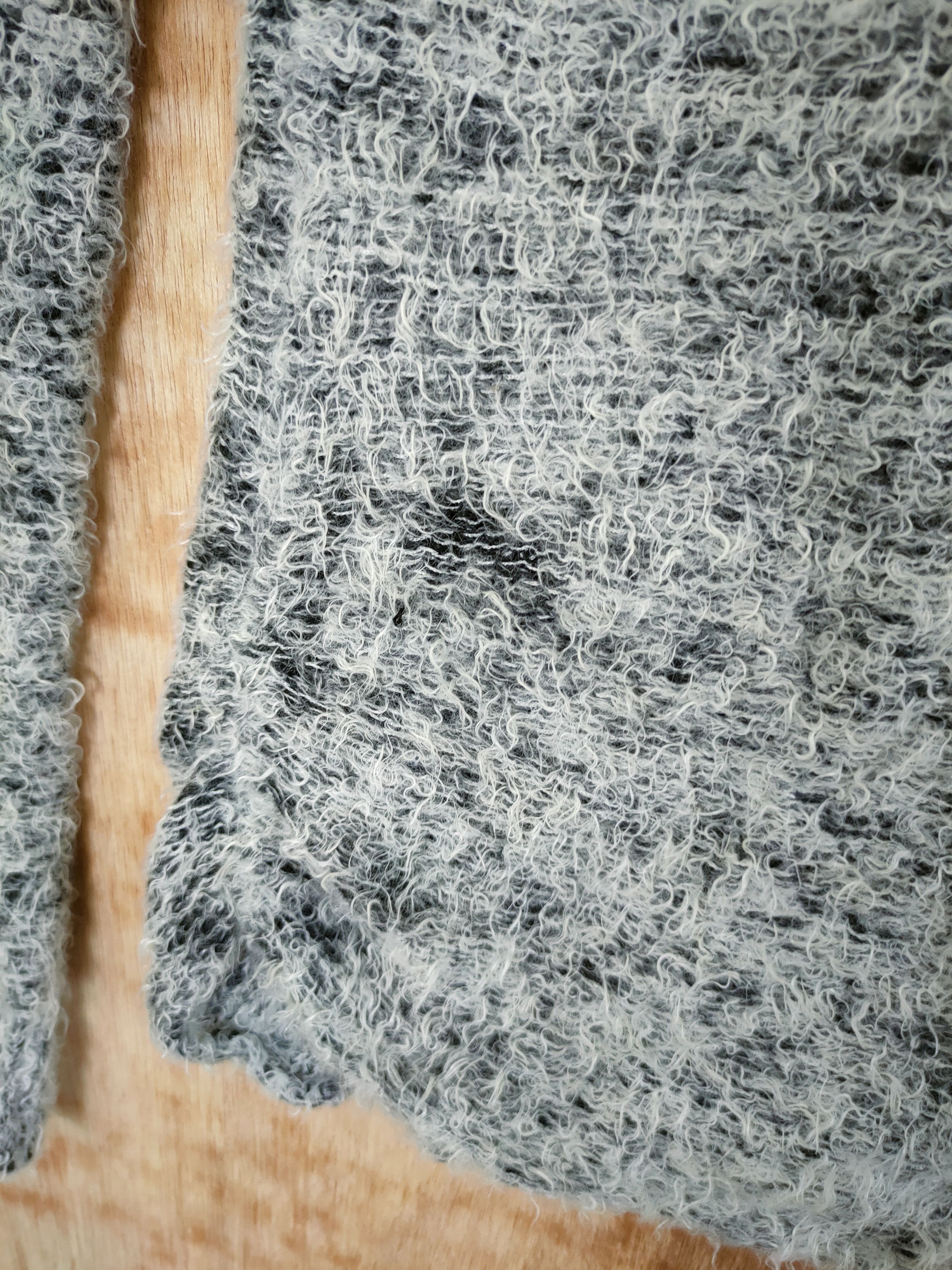 Aran Crafts D Rienda grey mohair fur knitwear shag shaggy japan #46-456 Size S / US 4 / IT 40 - 6 Thumbnail