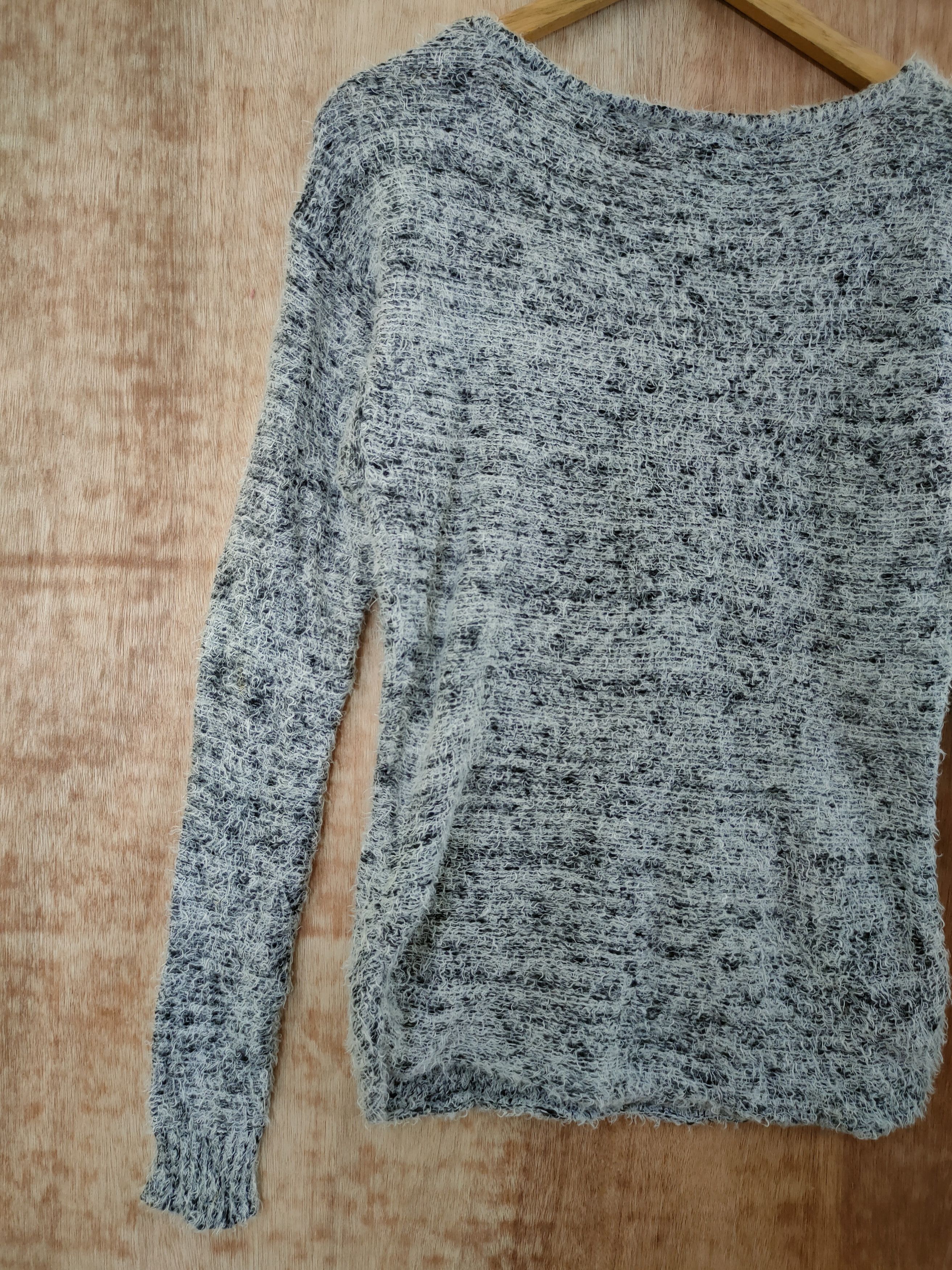 Aran Crafts D Rienda grey mohair fur knitwear shag shaggy japan #46-456 Size S / US 4 / IT 40 - 9 Thumbnail