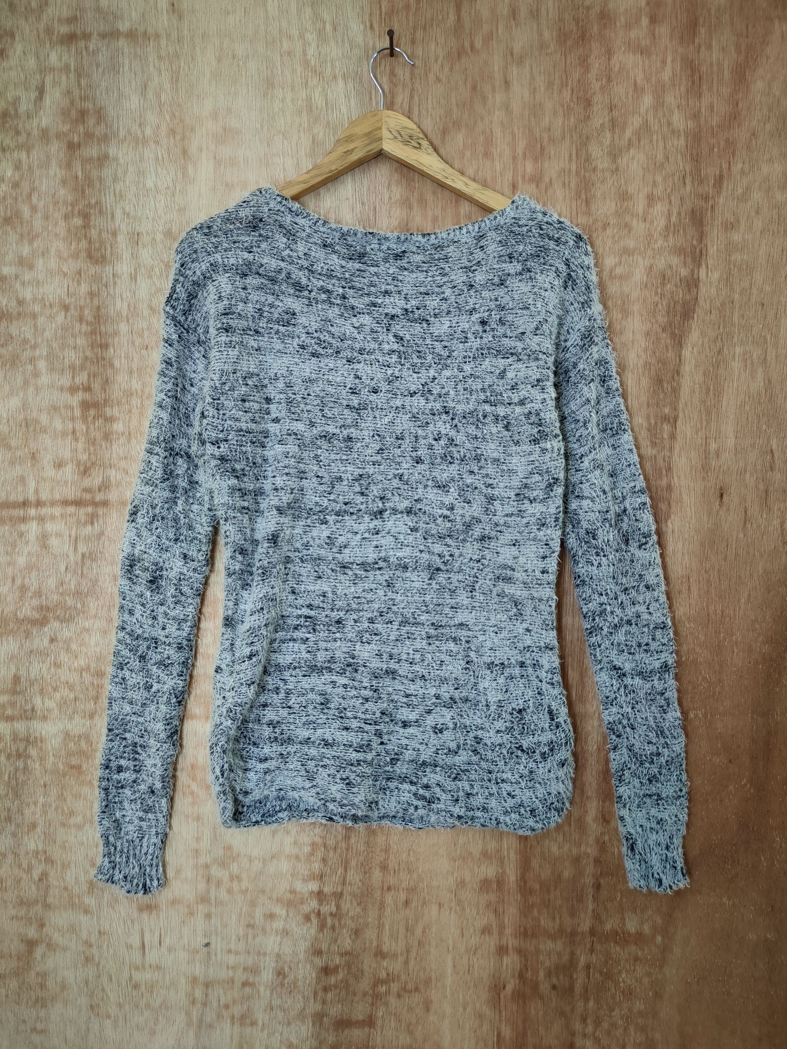 Aran Crafts D Rienda grey mohair fur knitwear shag shaggy japan #46-456 Size S / US 4 / IT 40 - 8 Thumbnail